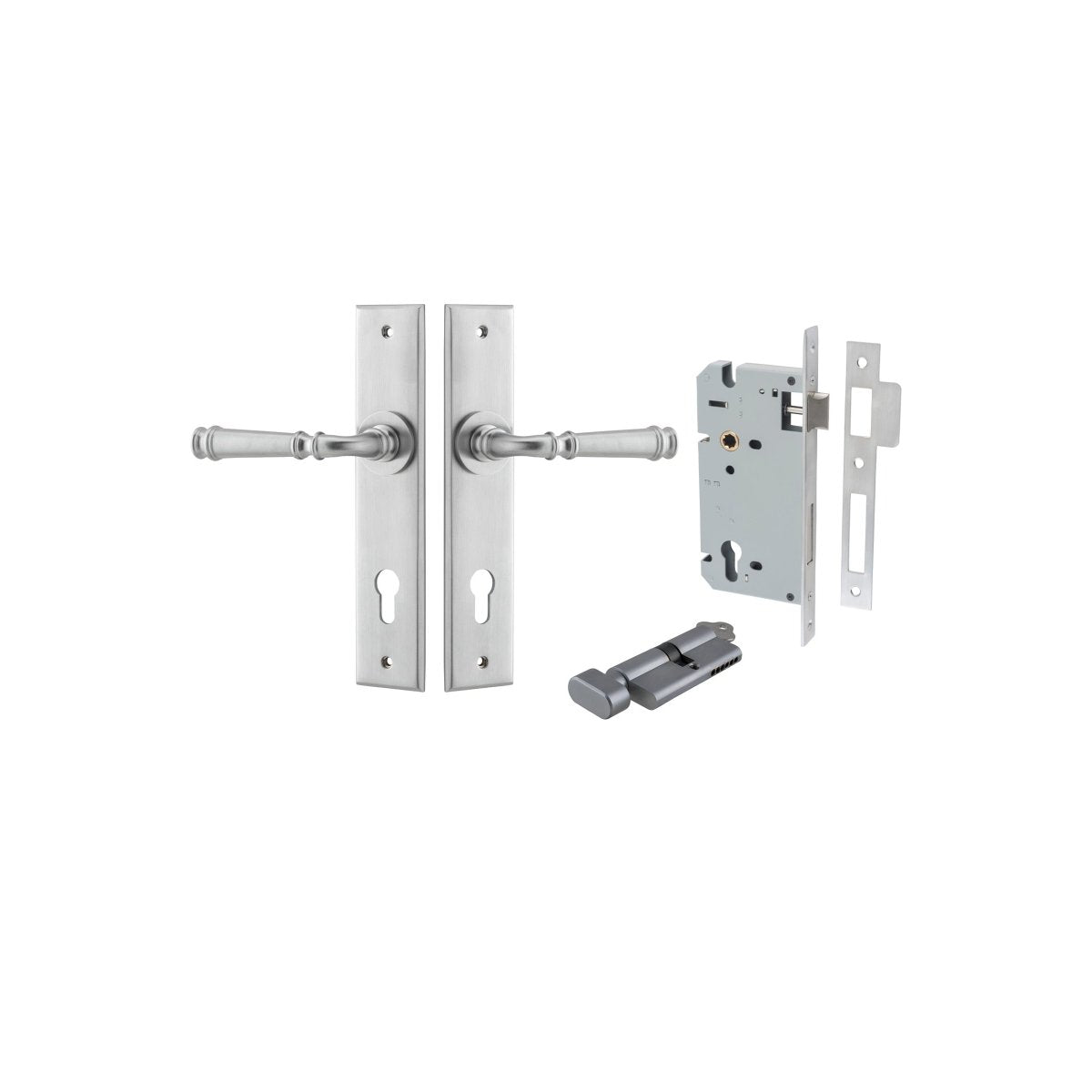 Verona Lever - Chamfered Backplate - Entry - Point - 12286KENTR60KT - Iver