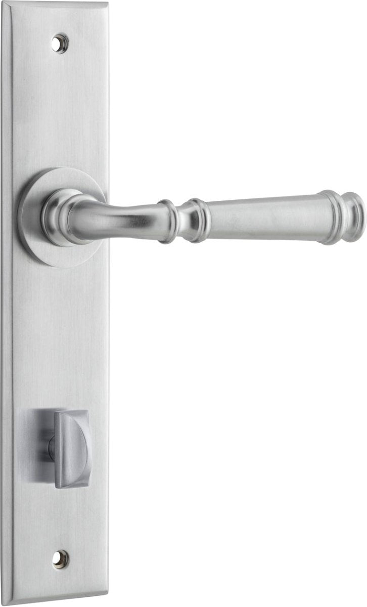 Verona Lever - Chamfered Backplate - Entry - Point - 12286P85 - Iver