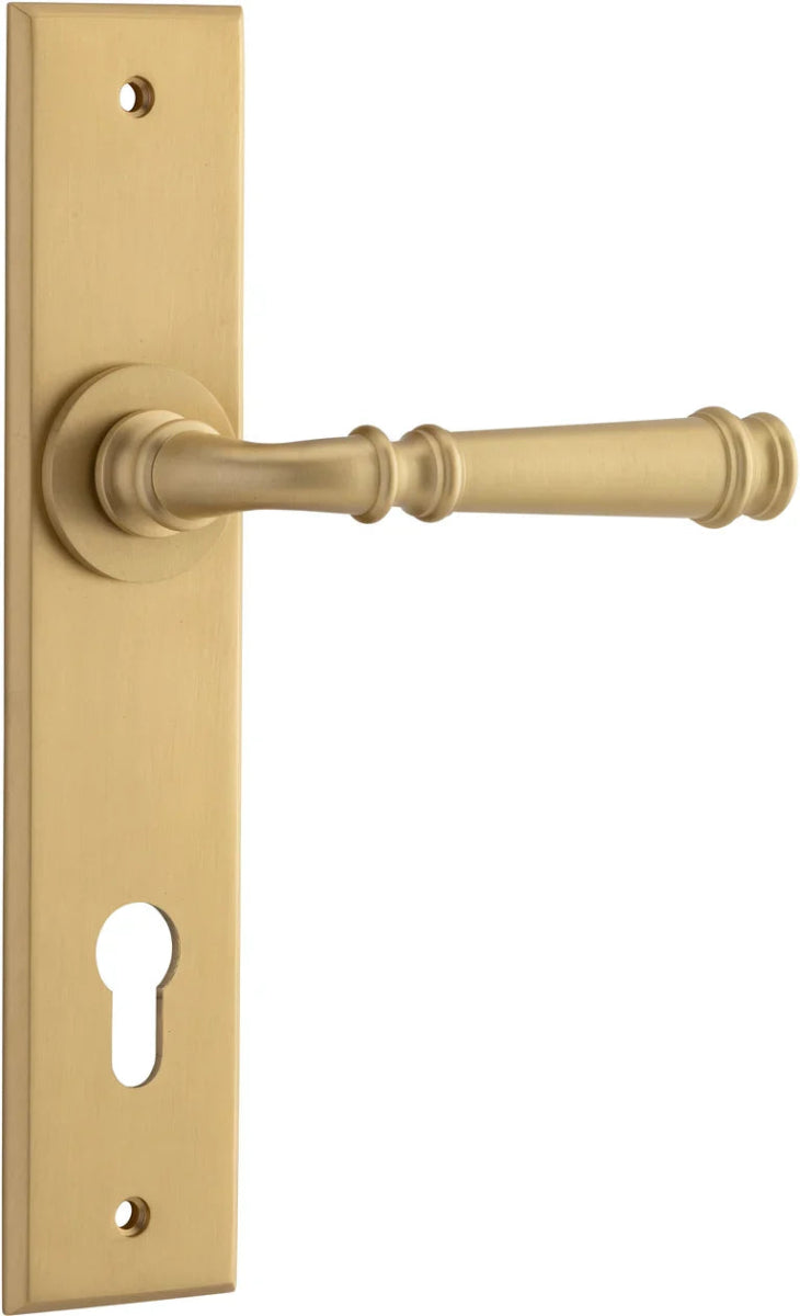 Verona Lever - Chamfered Backplate - Entry - Point - 13286E85 - Iver