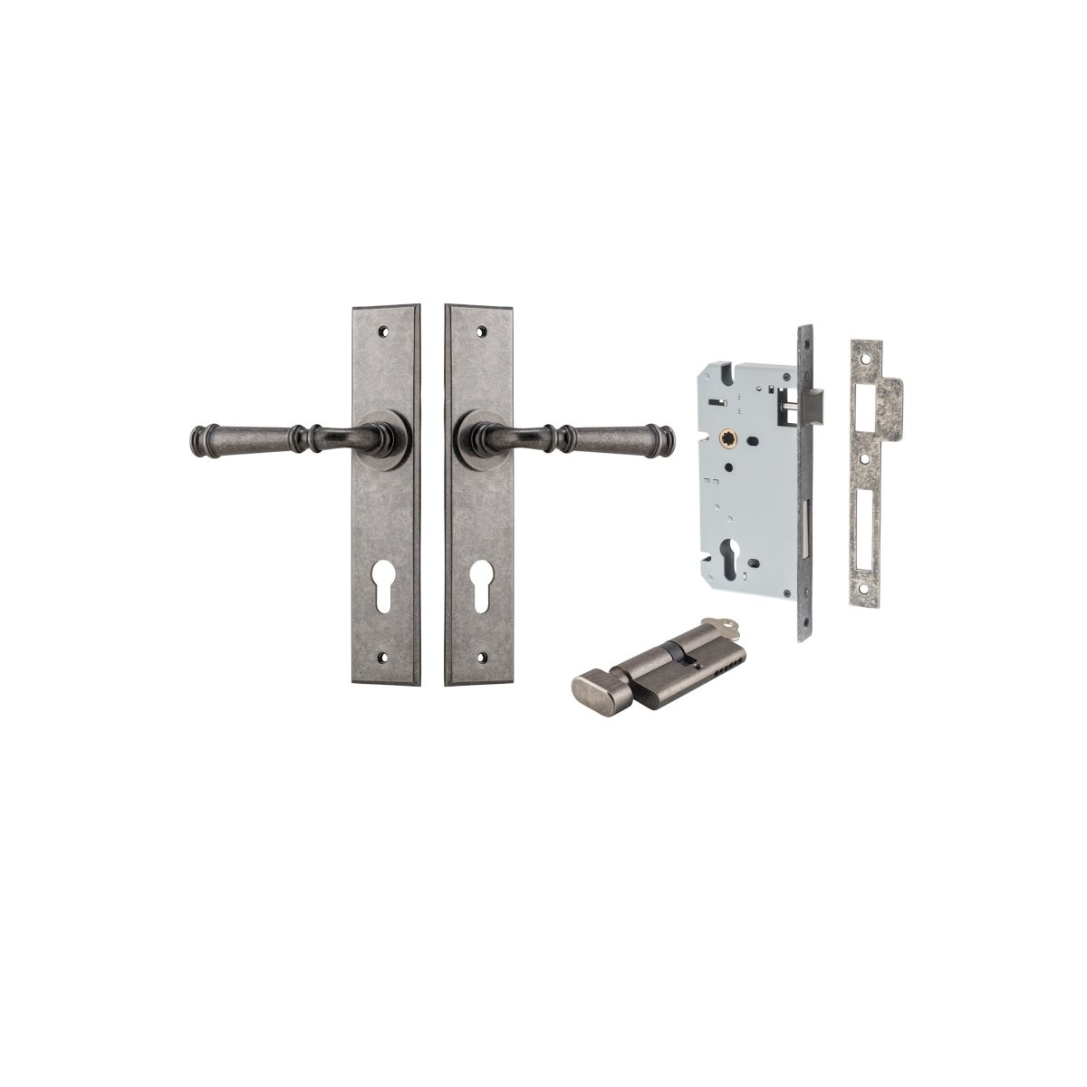 Verona Lever - Chamfered Backplate - Entry - Point - 13786KENTR60KT - Iver