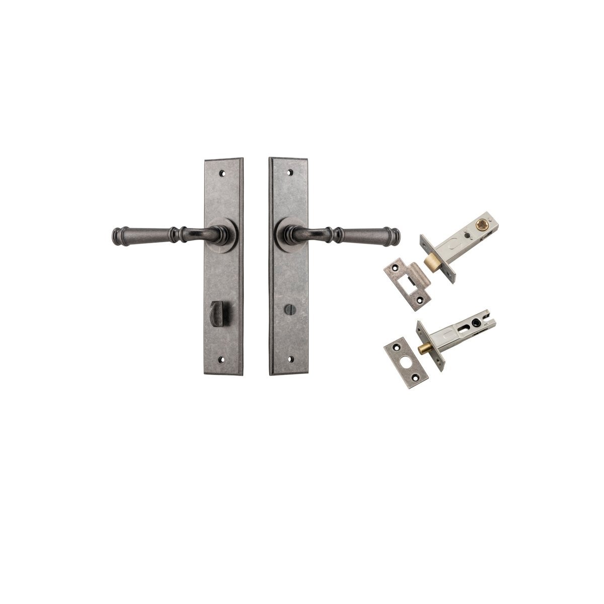 Verona Lever - Chamfered Backplate - Entry - Point - 13786KPRIV60 - Iver