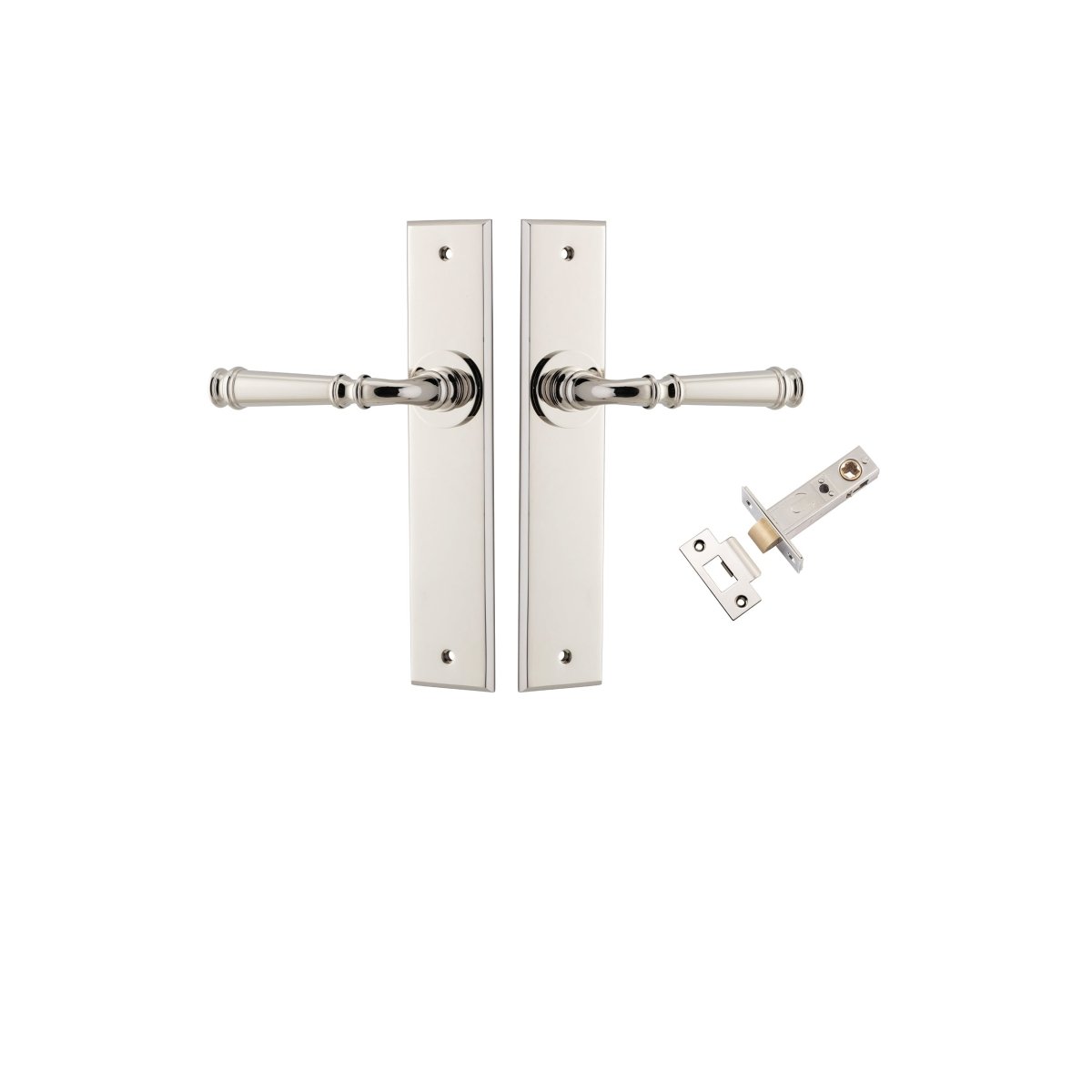 Verona Lever - Chamfered Backplate - Entry - Point - 14286KPASS60 - Iver