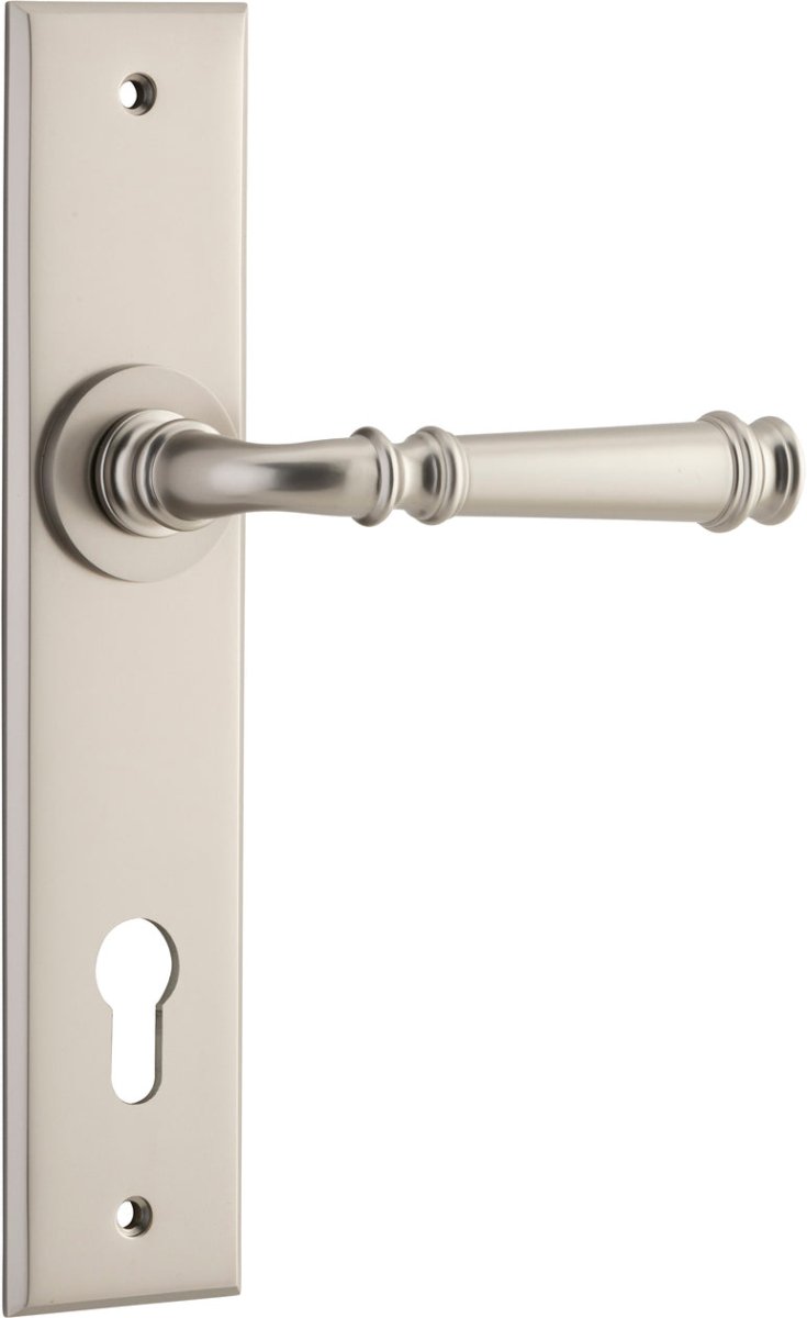 Verona Lever - Chamfered Backplate - Entry - Point - 14786E85 - Iver