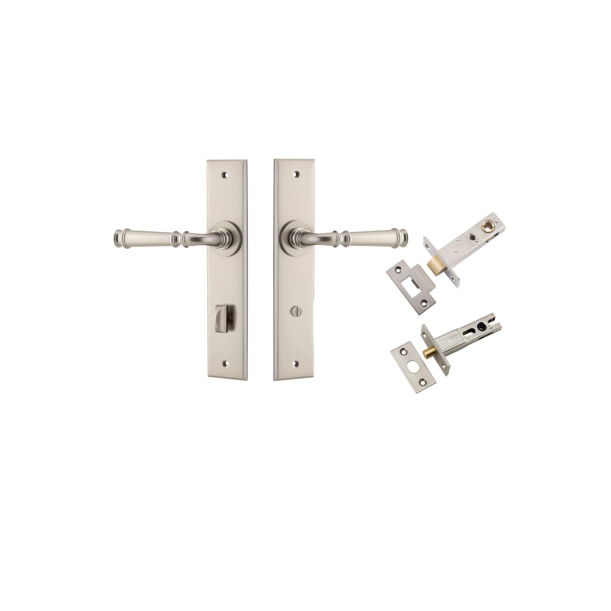 Verona Lever - Chamfered Backplate - Entry - Point - 14786KPRIV60 - Iver