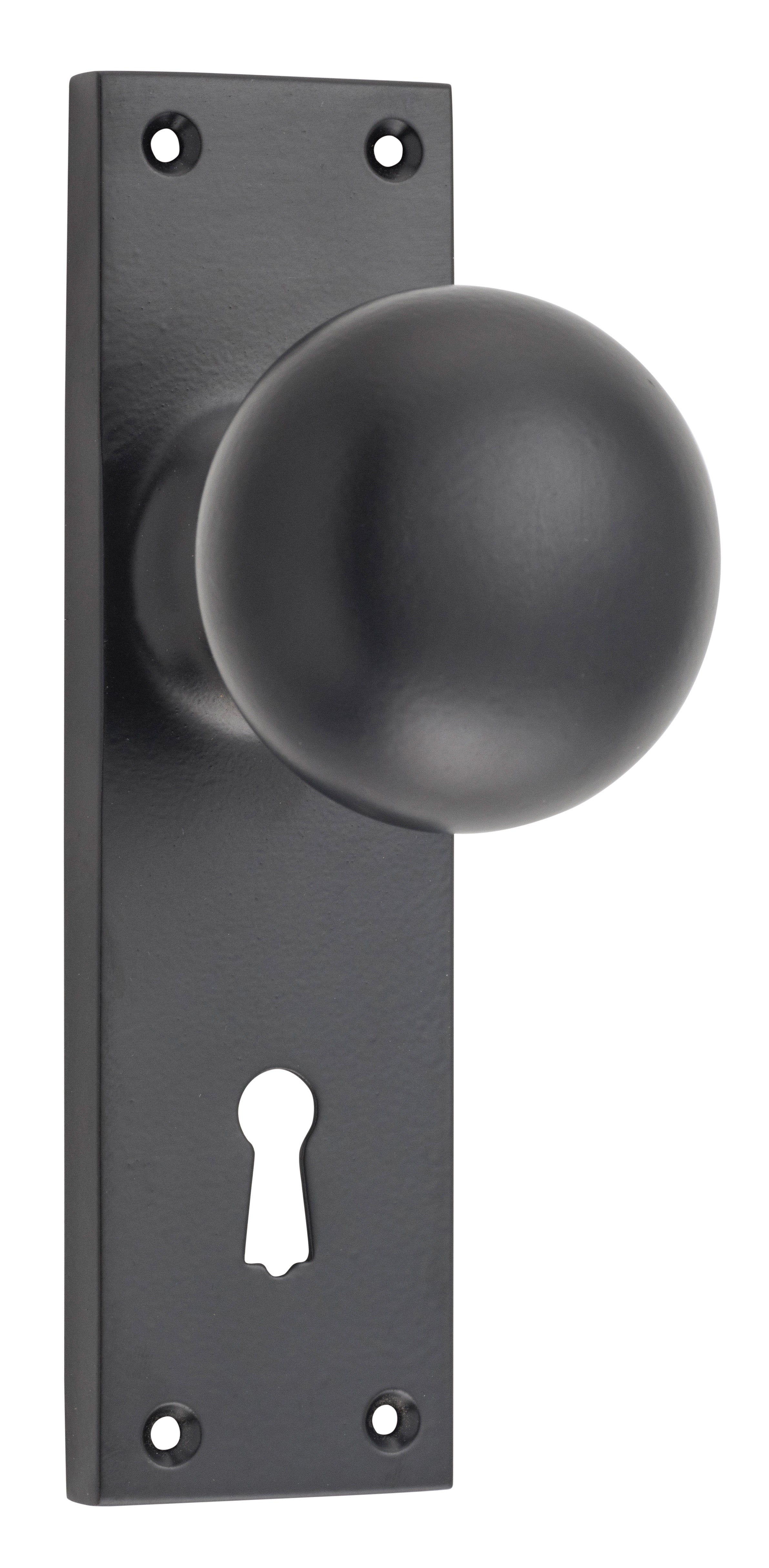 Victorian Door Knob - Long Backplate by Tradco
