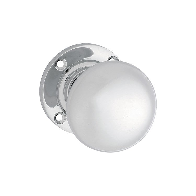 Victorian Door Knob - Round Rose by Tradco