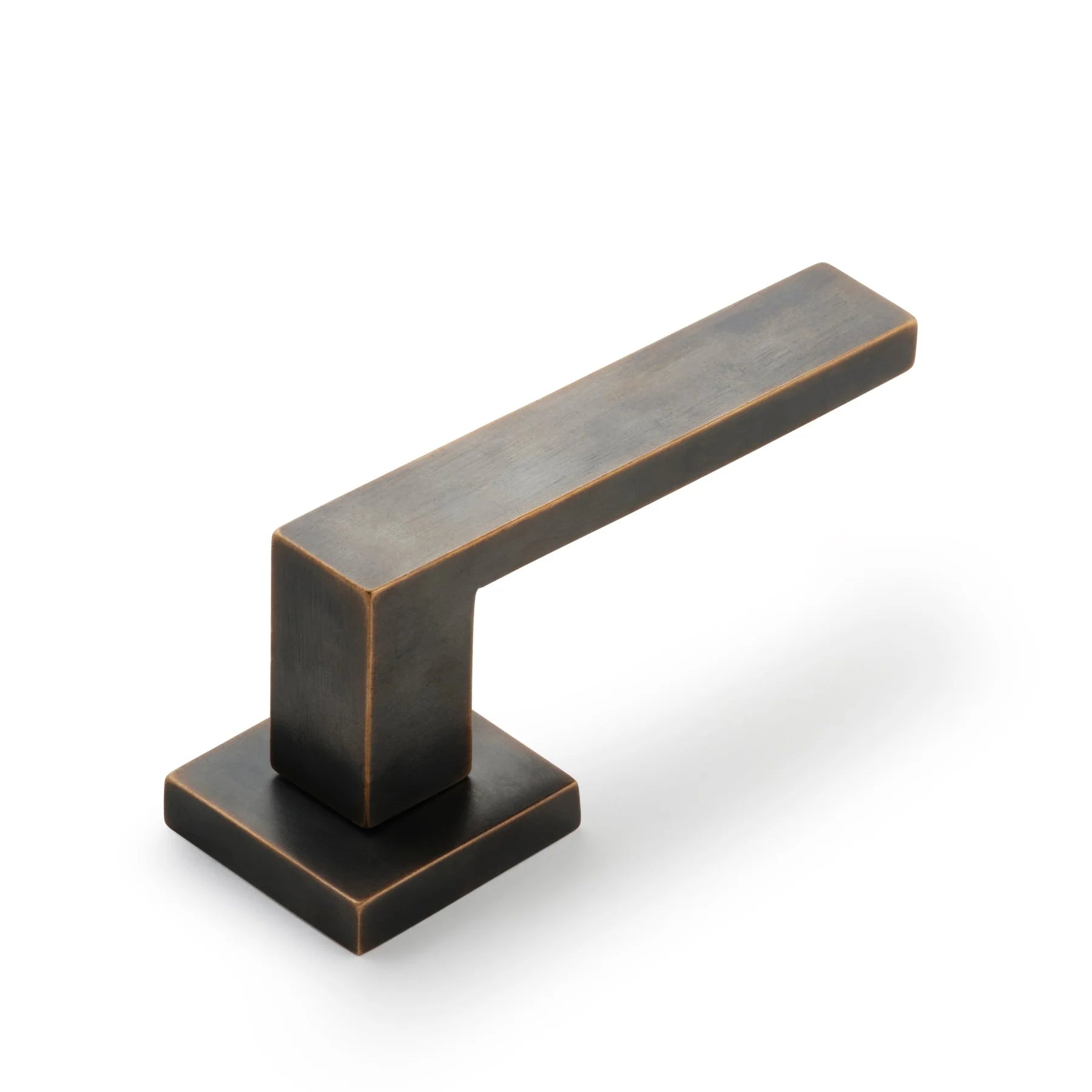Cast Square Bronze Lever (Pair) by Castella