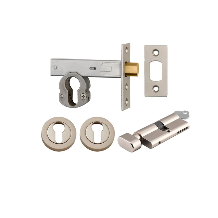 IVER Round Deadbolt Key/Turn - Multiple Finishes