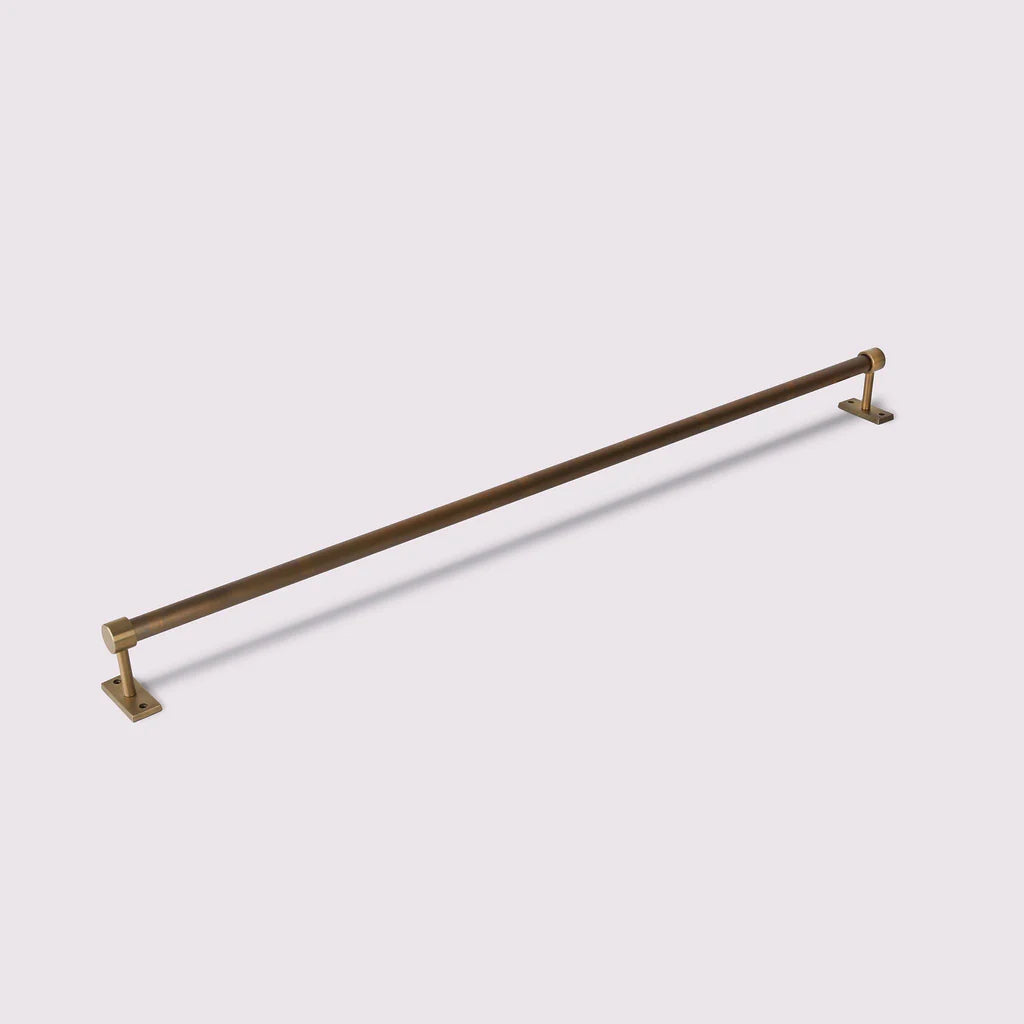 Hanging Rail - 900mm Acid Washed Brass By Hepburn