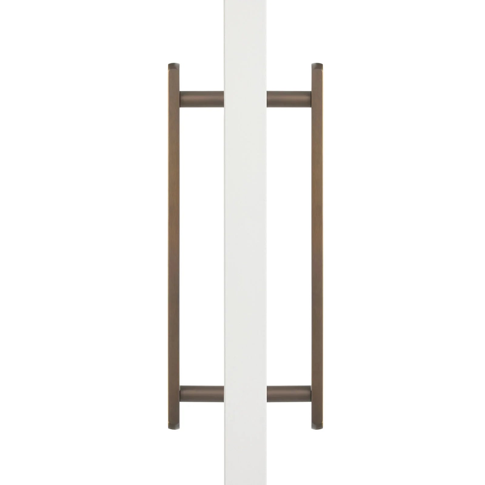 Aged Brass Oval Profile Back to Back Door Pull - Imogen - Manovella