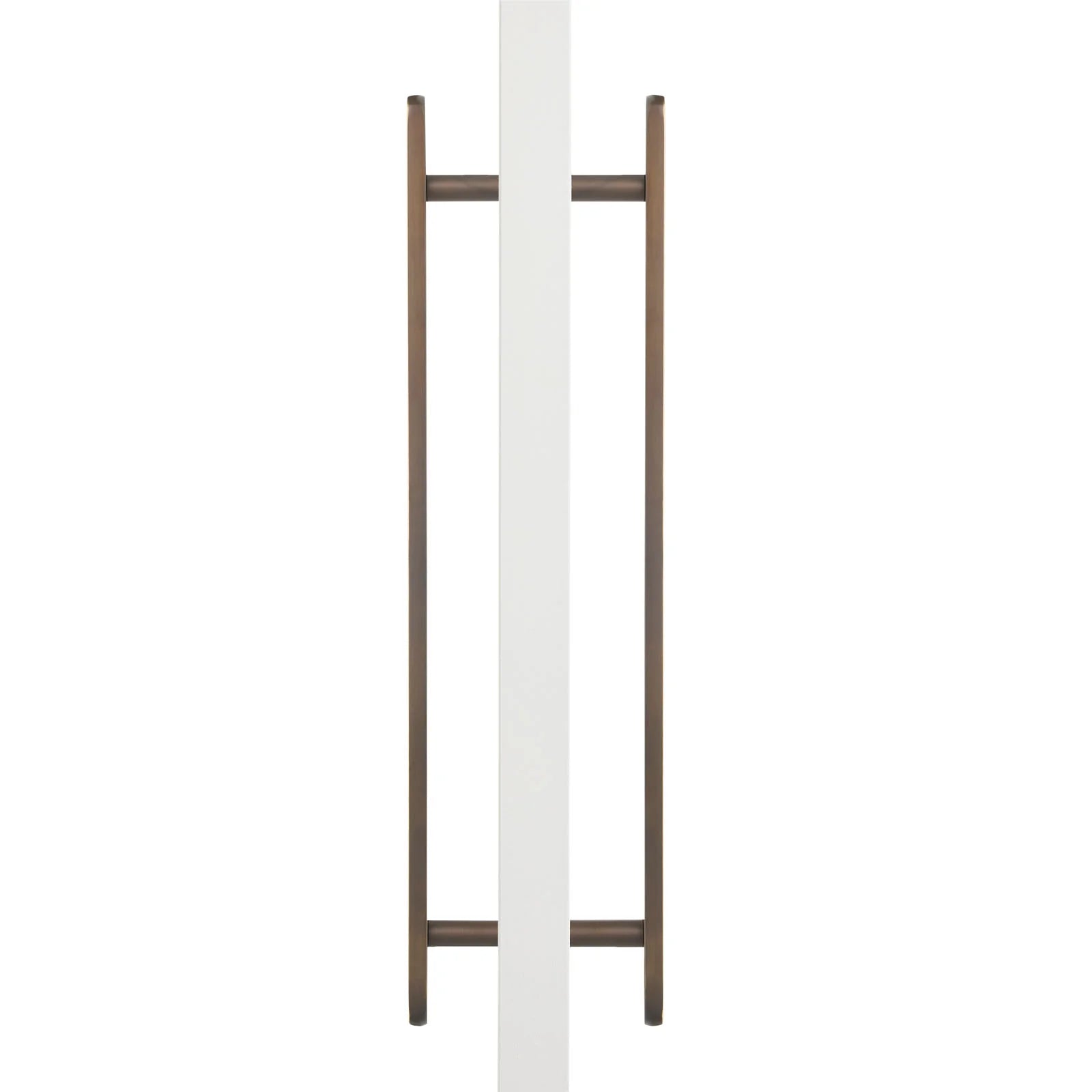 Aged Brass Oval Profile Back to Back Door Pull - Imogen - Manovella