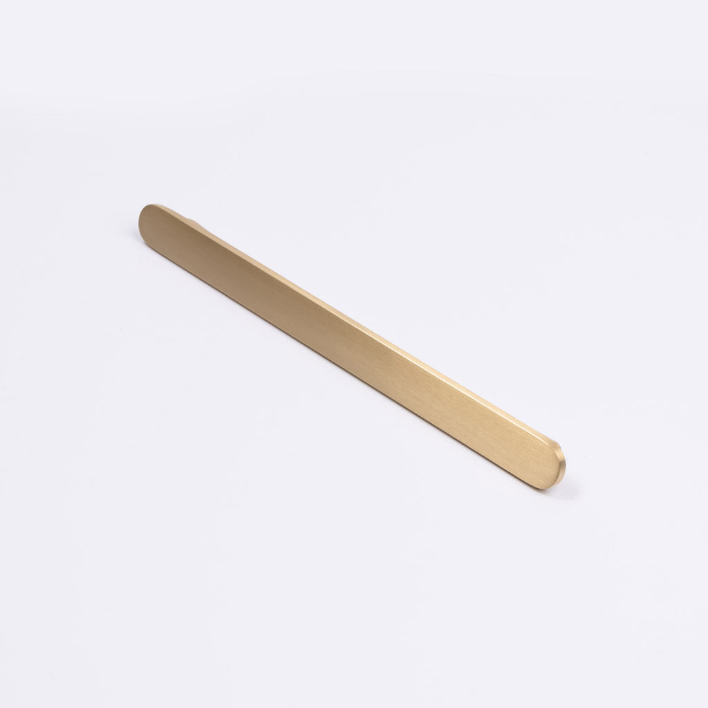 Brushed Brass Oval Profile Cabinet Pull - Imogen - Manovella