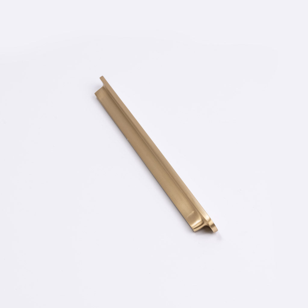 Brushed Brass Oval Profile Cabinet Pull - Imogen - Manovella