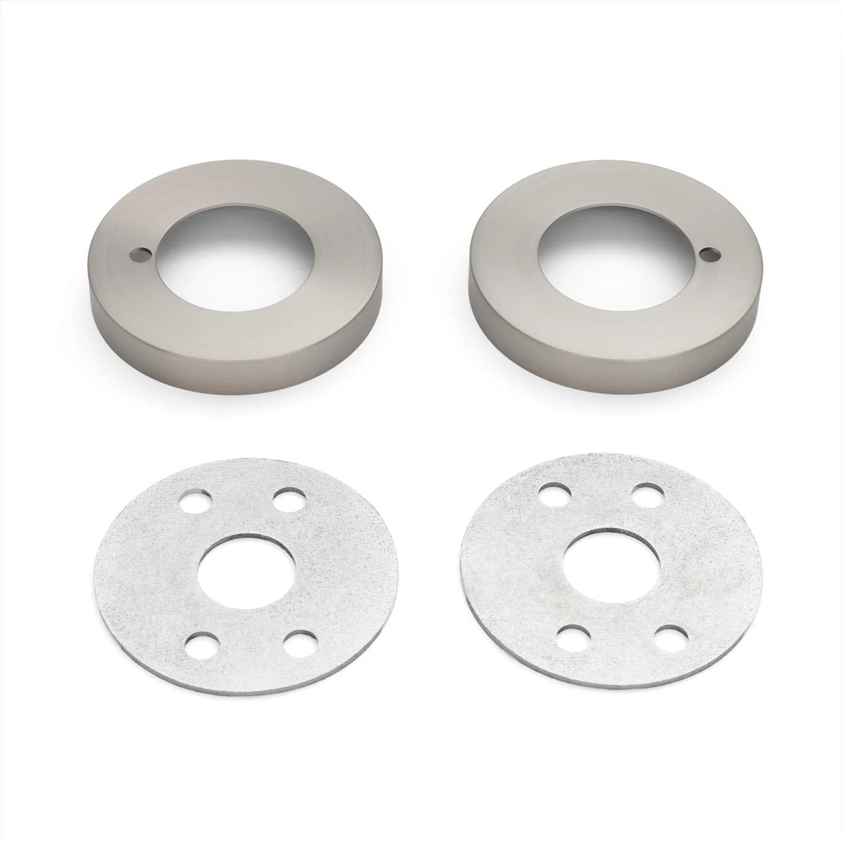 Brushed Nickel Large Rose Adaptor Kit - 65mm Diameter (Solid Brass) - Manovella