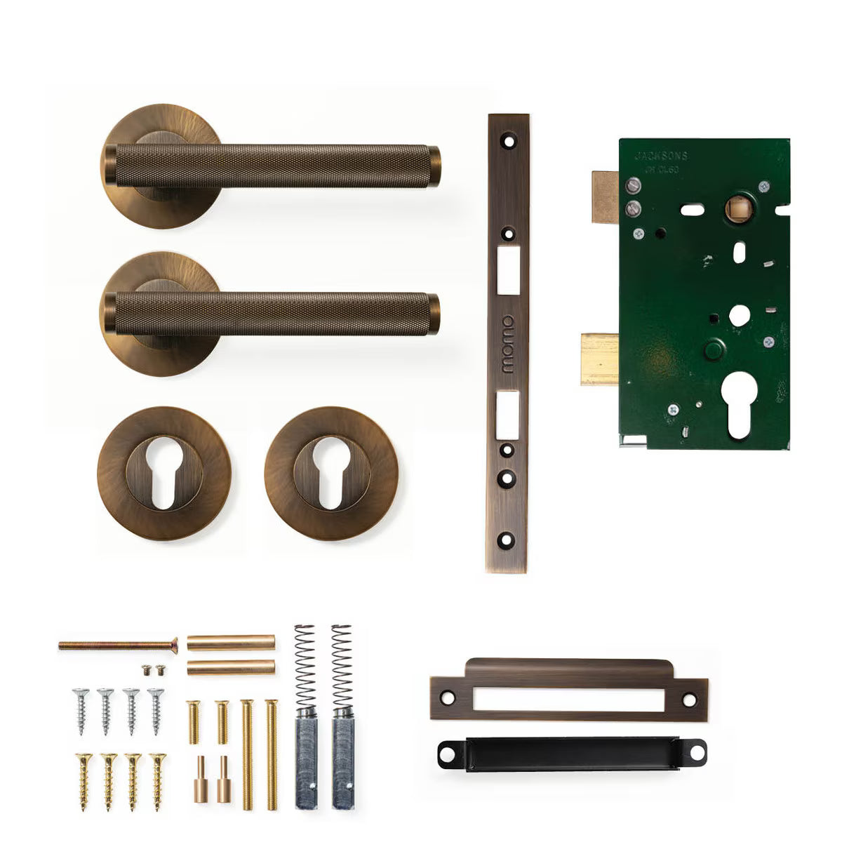 Momo Bellevue Knurled - Solid Brass Handle Sets