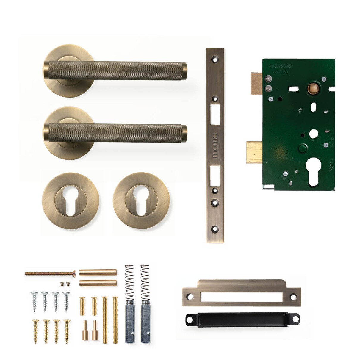 Momo Bellevue Knurled - Solid Brass Handle Sets