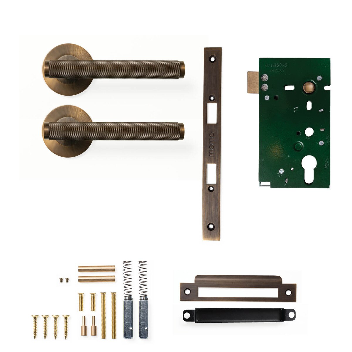Momo Bellevue Knurled - Solid Brass Handle Sets