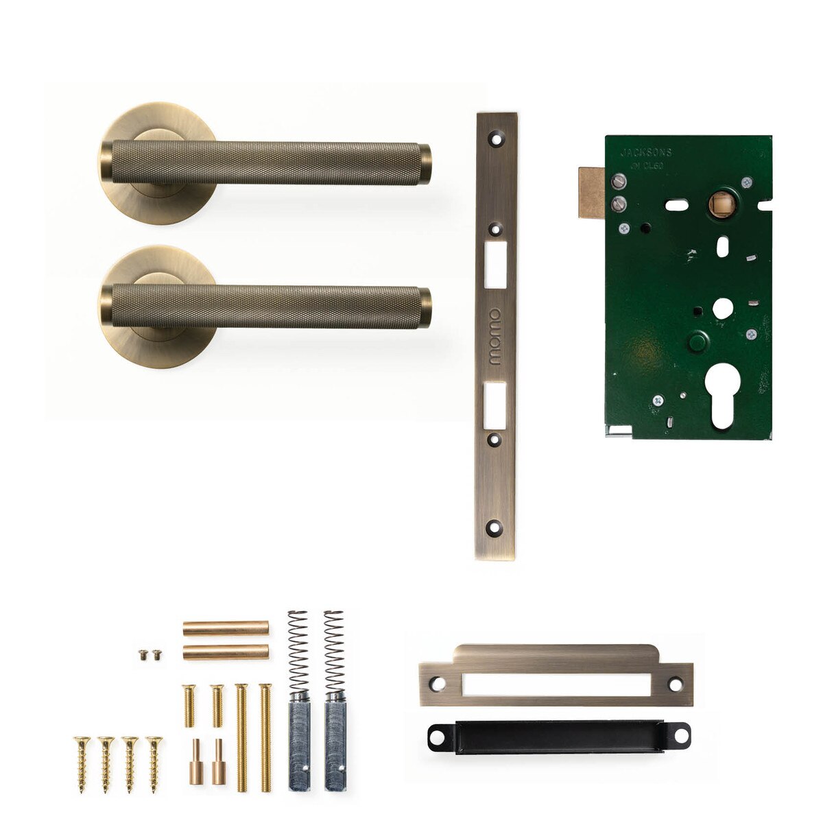 Momo Bellevue Knurled - Solid Brass Handle Sets