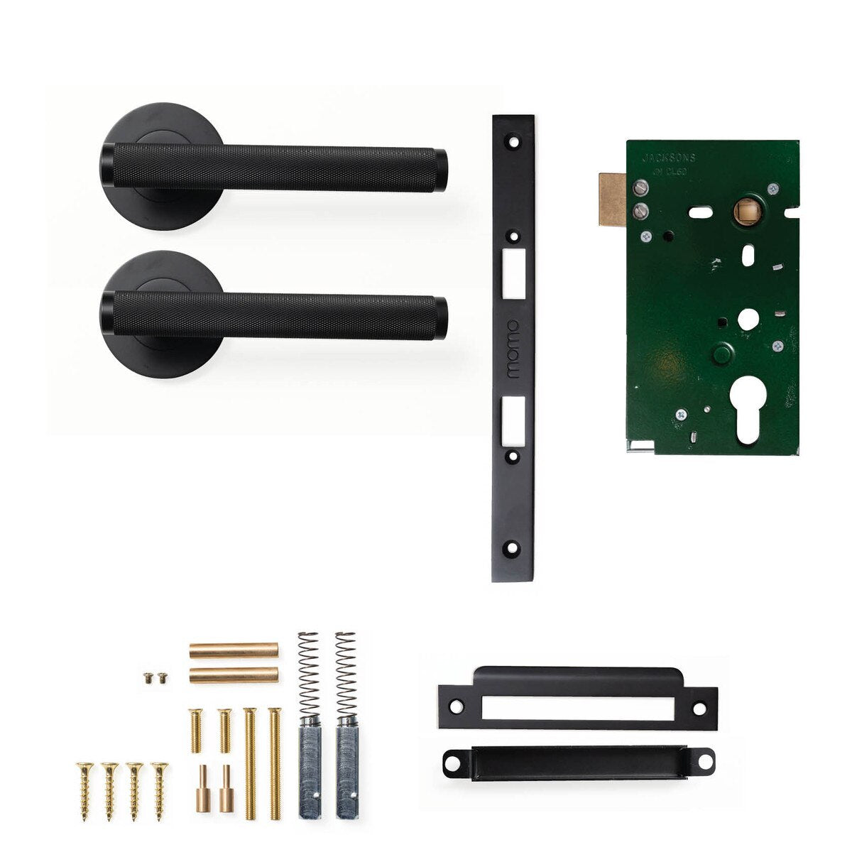 Momo Bellevue Knurled - Solid Brass Handle Sets
