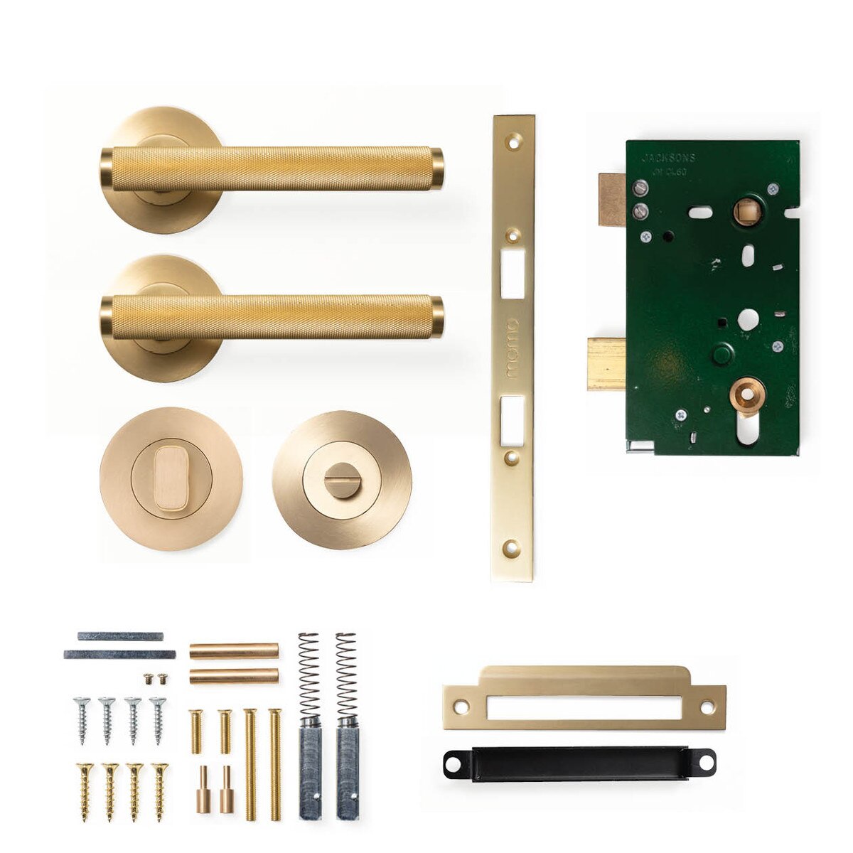 Momo Bellevue Knurled - Solid Brass Handle Sets