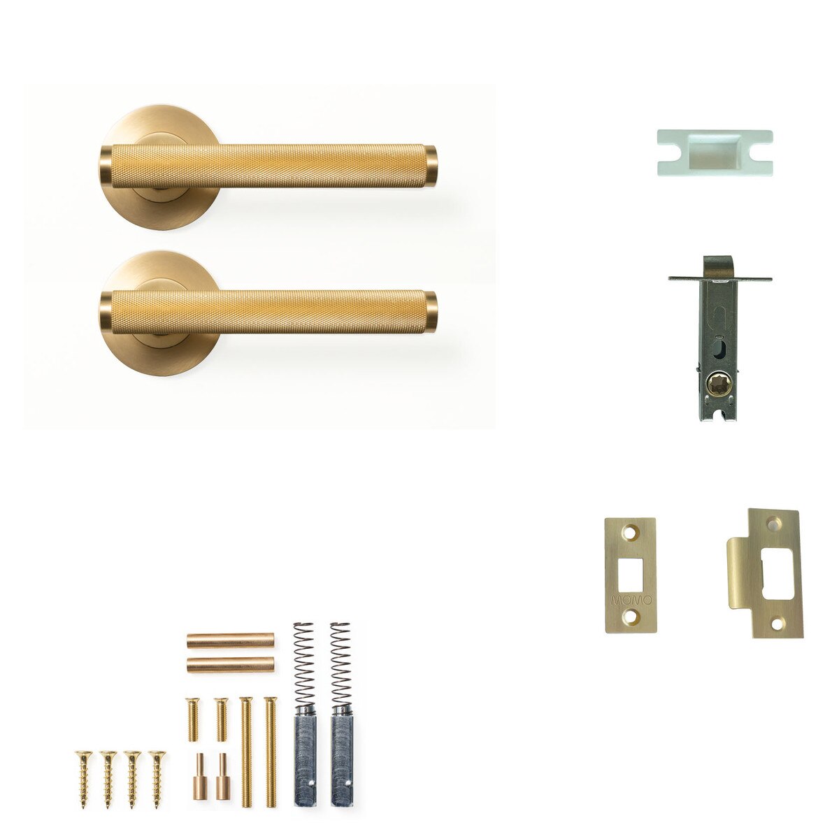 Momo Bellevue Knurled - Solid Brass Handle Sets