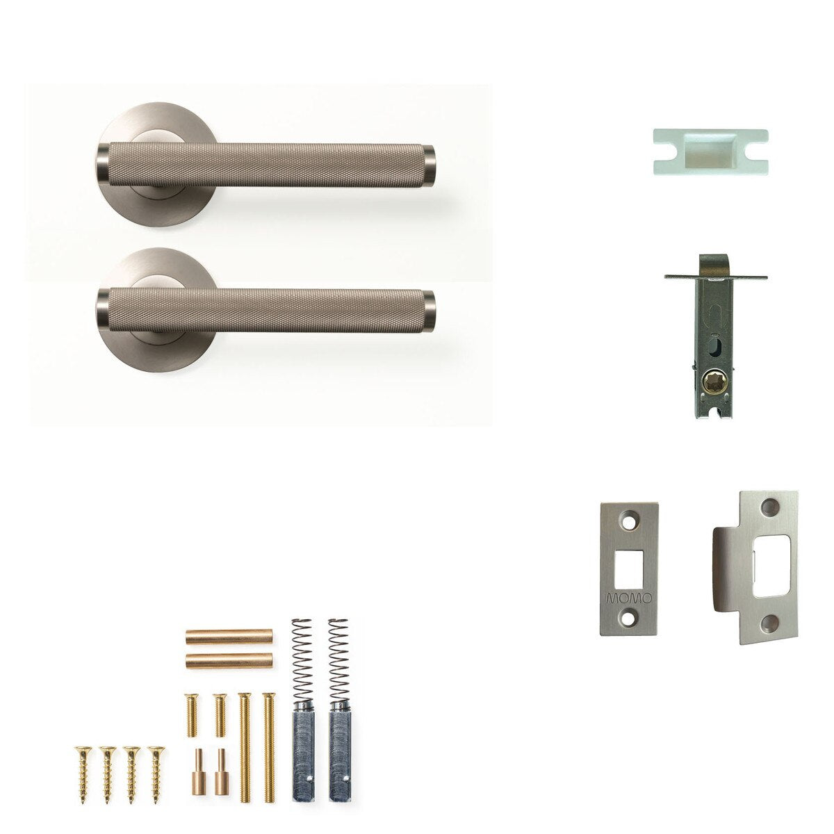 Momo Bellevue Knurled - Solid Brass Handle Sets