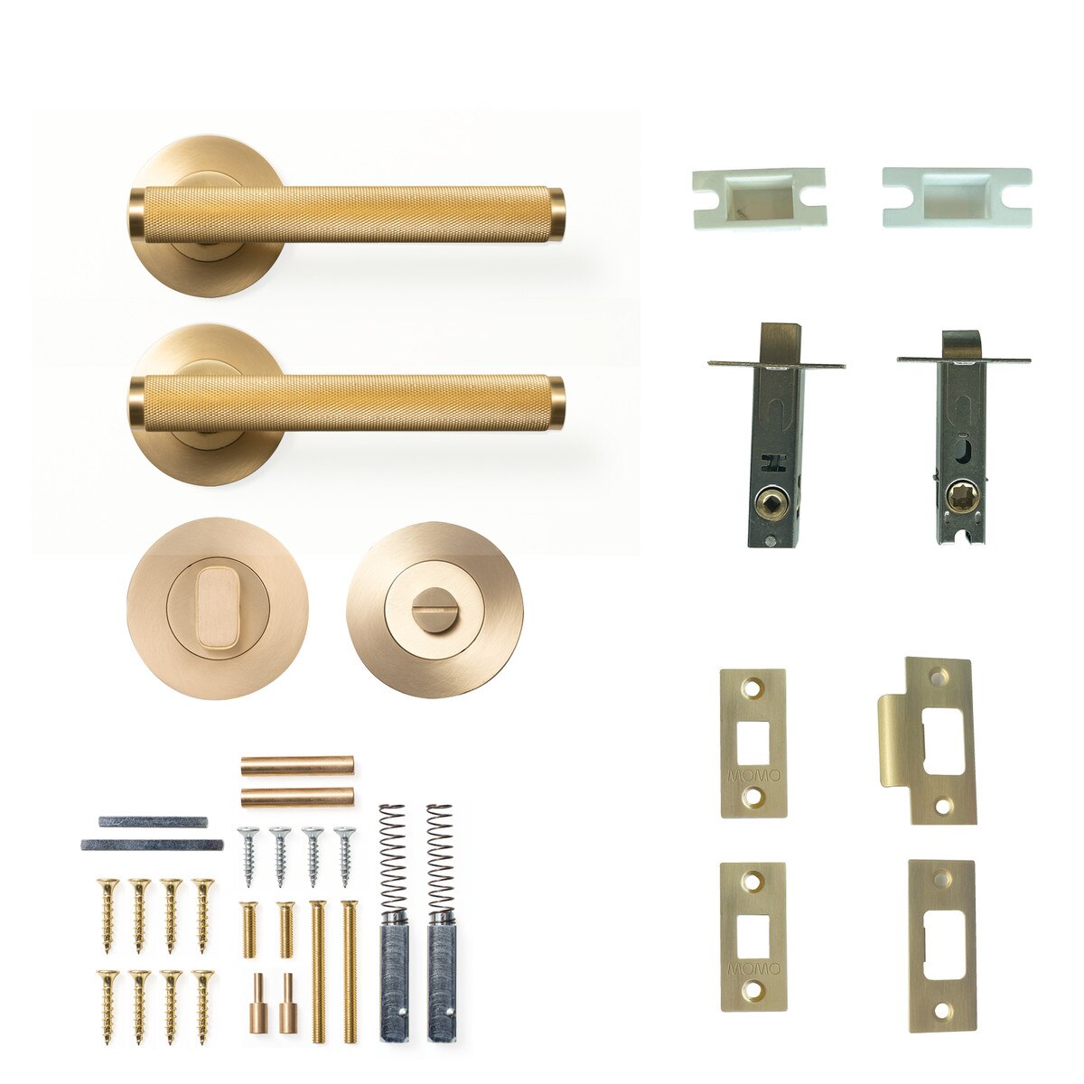 Momo Bellevue Knurled - Solid Brass Handle Sets
