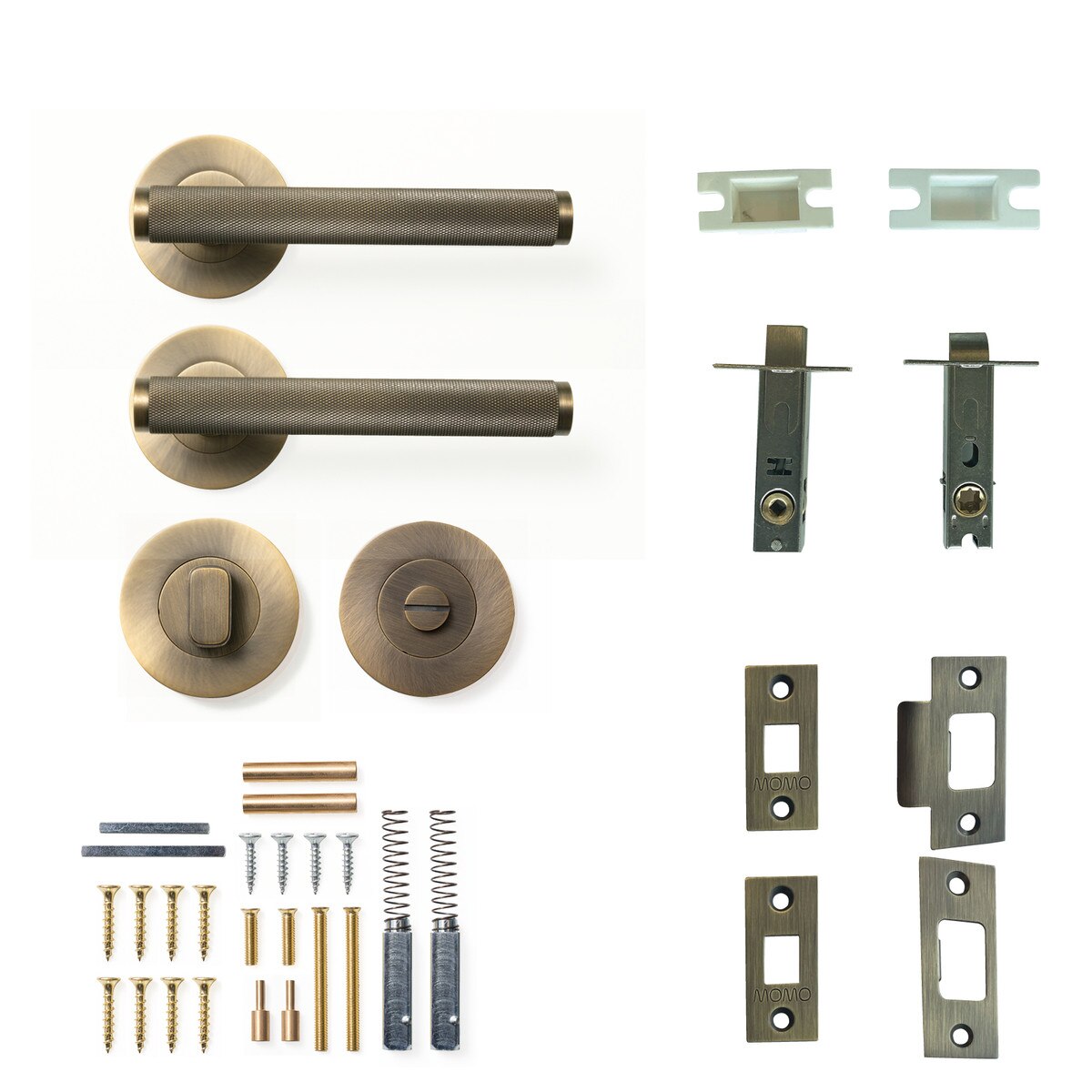 Momo Bellevue Knurled - Solid Brass Handle Sets