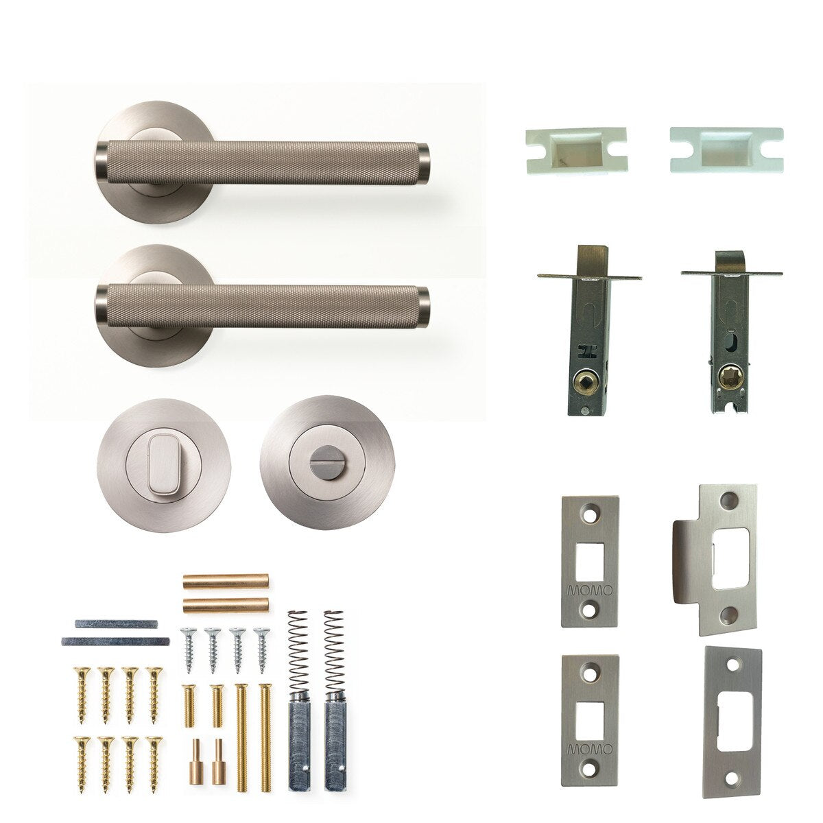 Momo Bellevue Knurled - Solid Brass Handle Sets