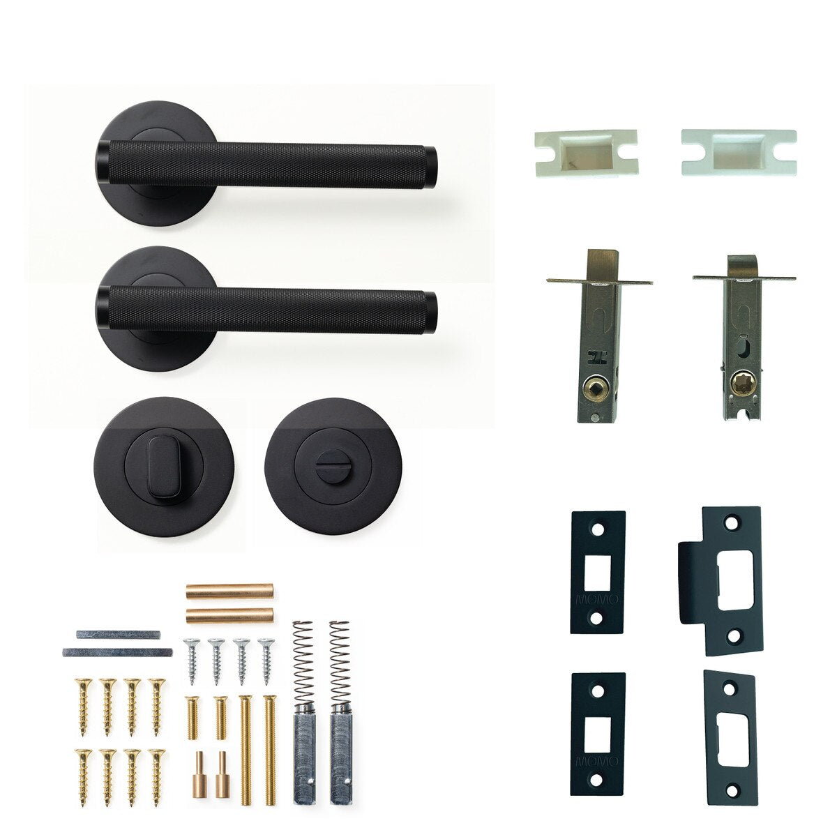 Momo Bellevue Knurled - Solid Brass Handle Sets