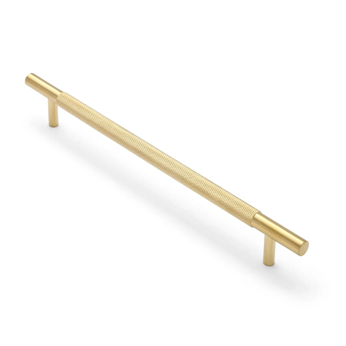 Brushed Brass PVD Knurled Drawer Pull - Charmian - Manovella