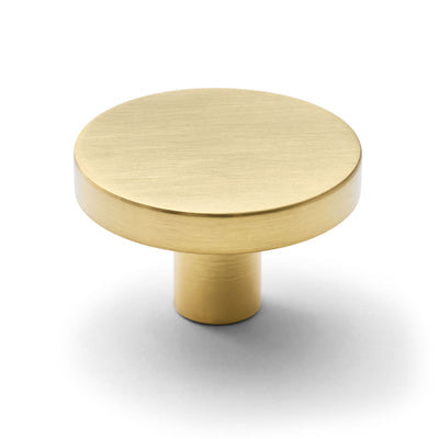 Brushed Brass PVD Round Profile Cabinet Knob - Olivia - Manovella