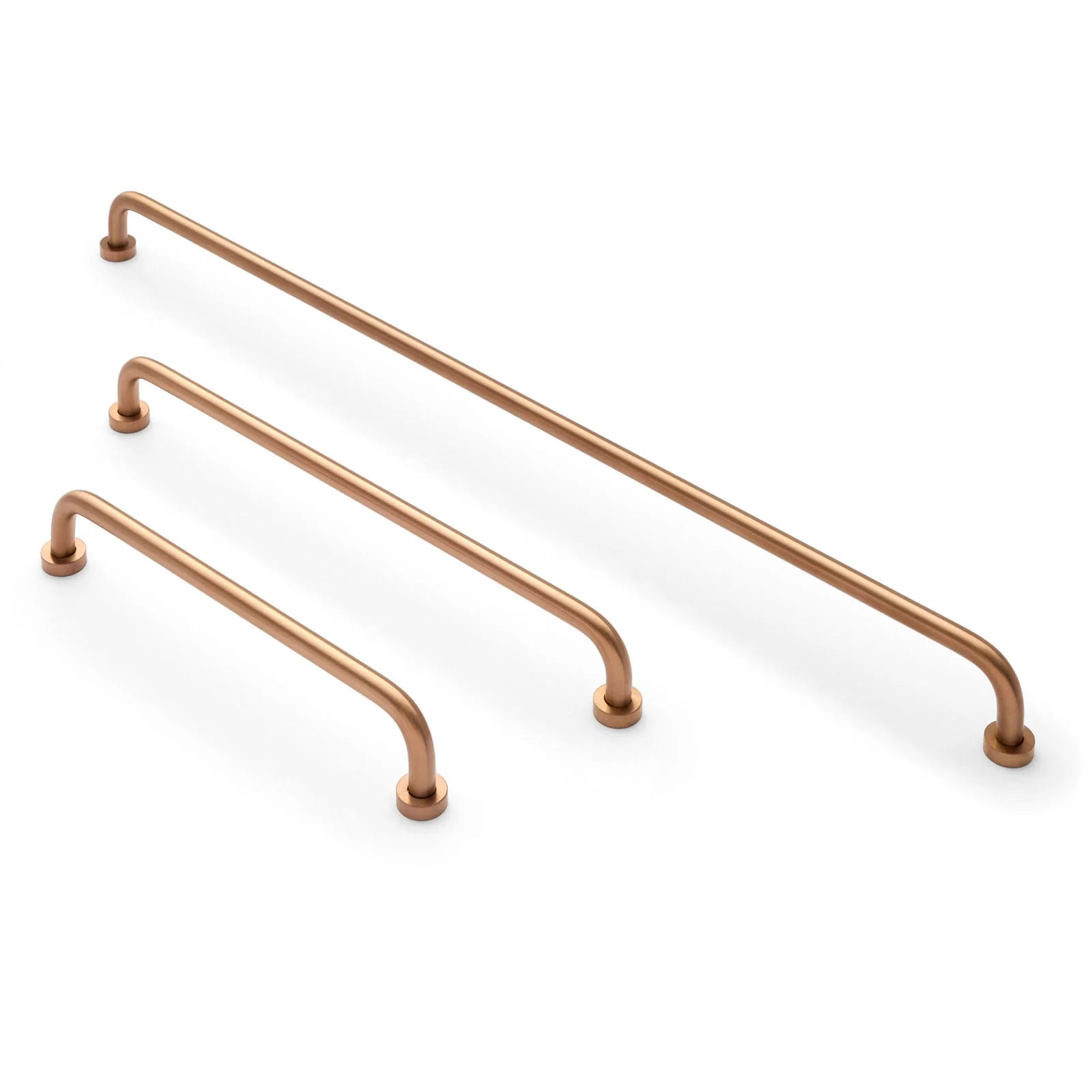 Brushed Copper PVD Arched Pull - Daphne - Manovella