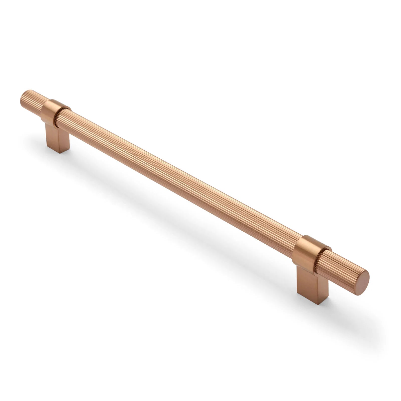 Brushed Copper PVD Fluted Pull - Cassandra - Manovella