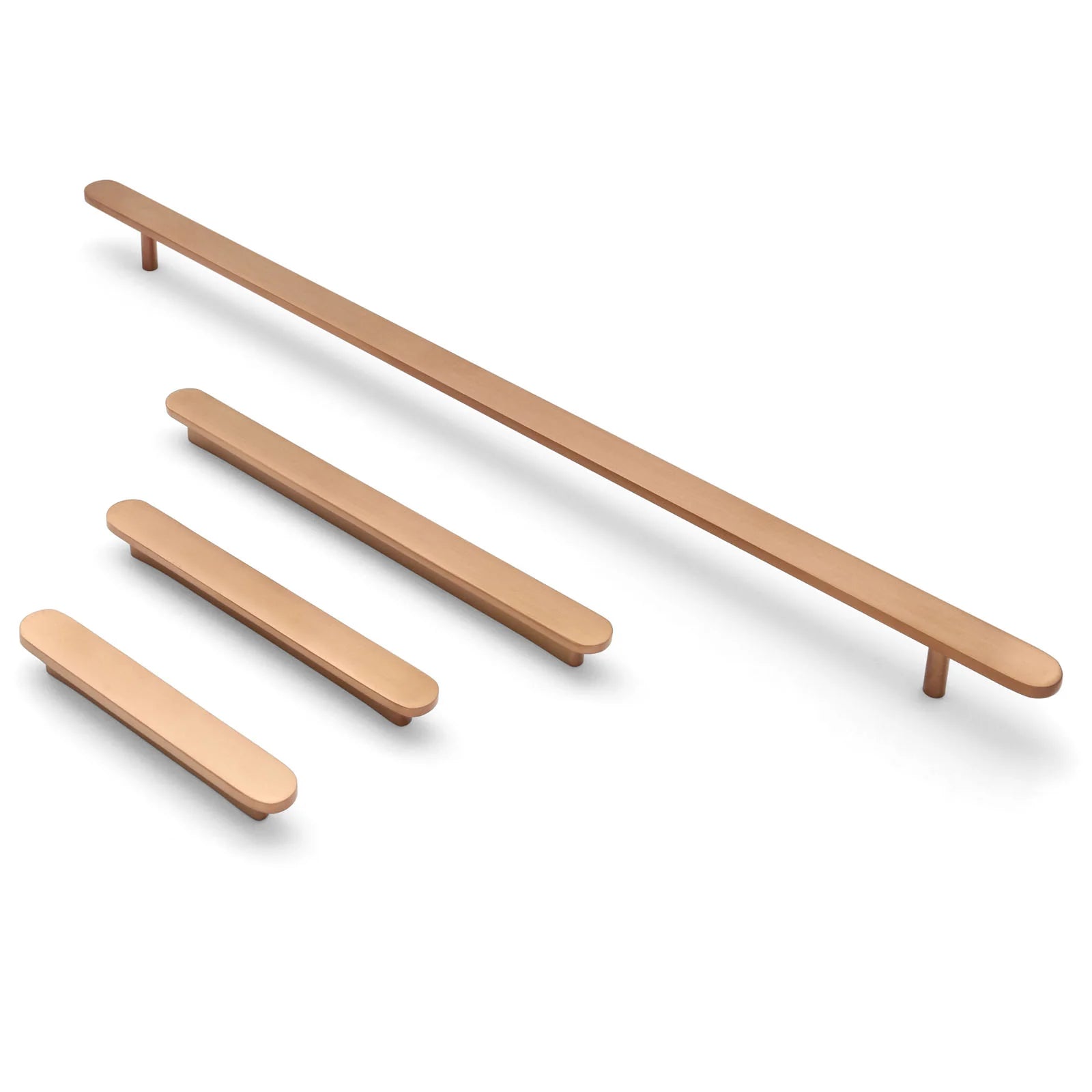 Brushed Copped PVD Oval Profile Cabinet Pull - Imogen - Manovella