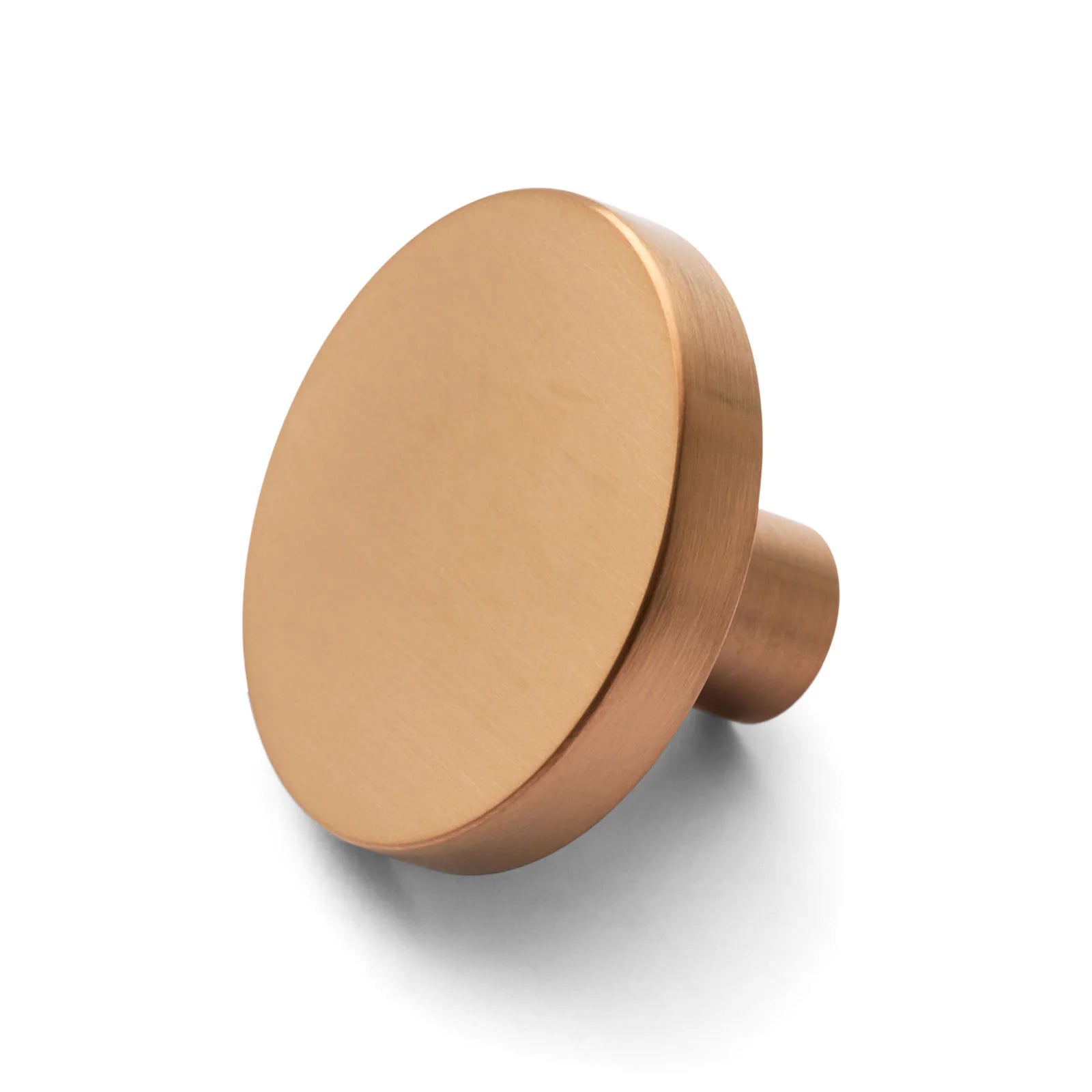 Brushed Copper PVD Round Profile Cabinet Knob - Olivia - Manovella