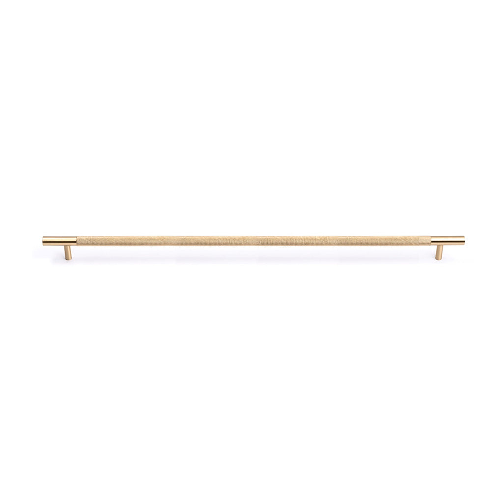 Brushed Brass Knurled Drawer Pull - Charmian - Manovella