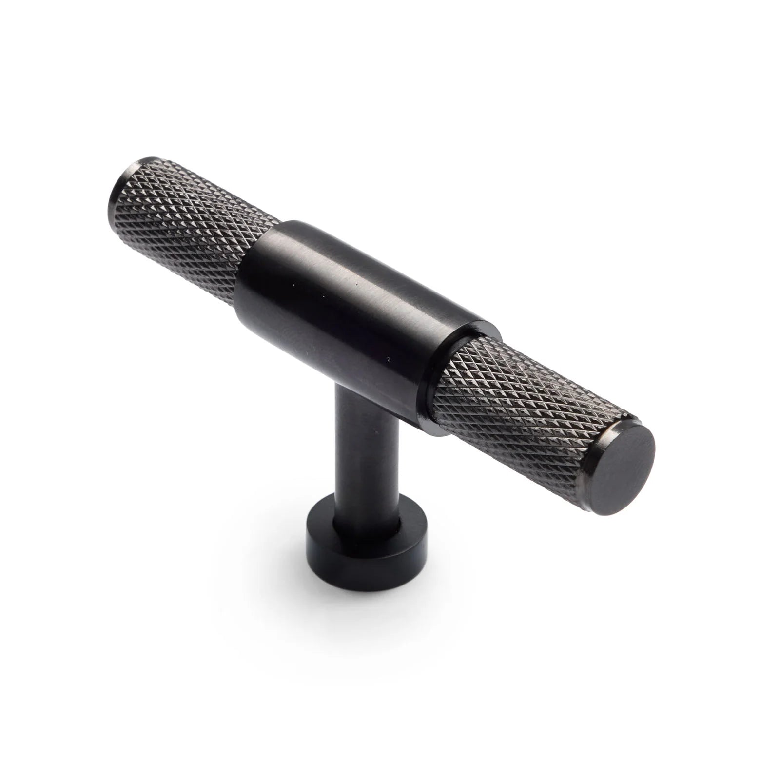Gunmetal Knurled Cabinet T-Bar Pull - Miranda - Manovella