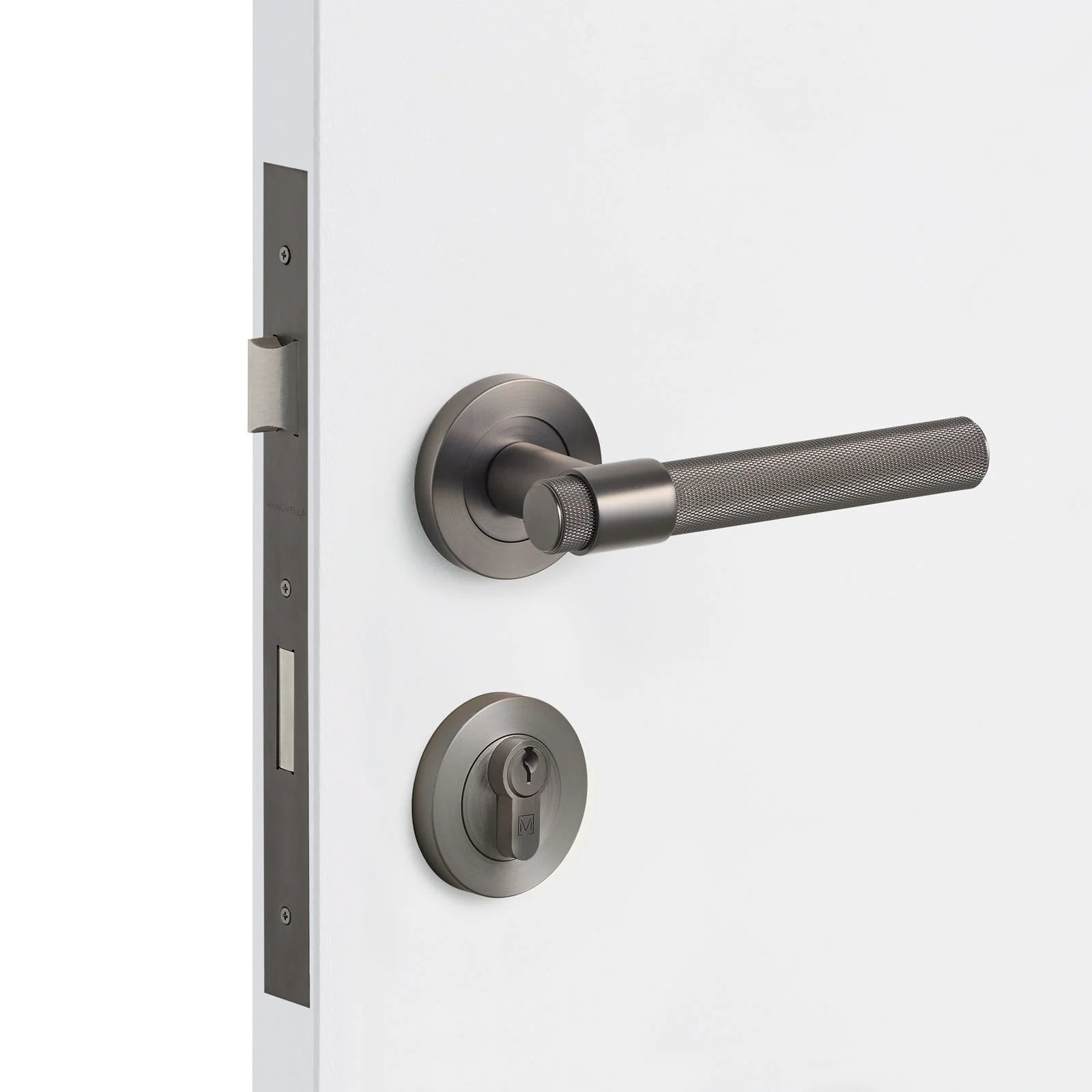 Gunmetal Entrance Door Kit Rosedale - Manovella