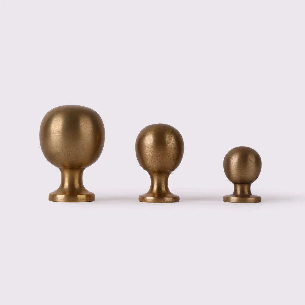 Surrey Knob - Acid Washed Brass By Hepburn