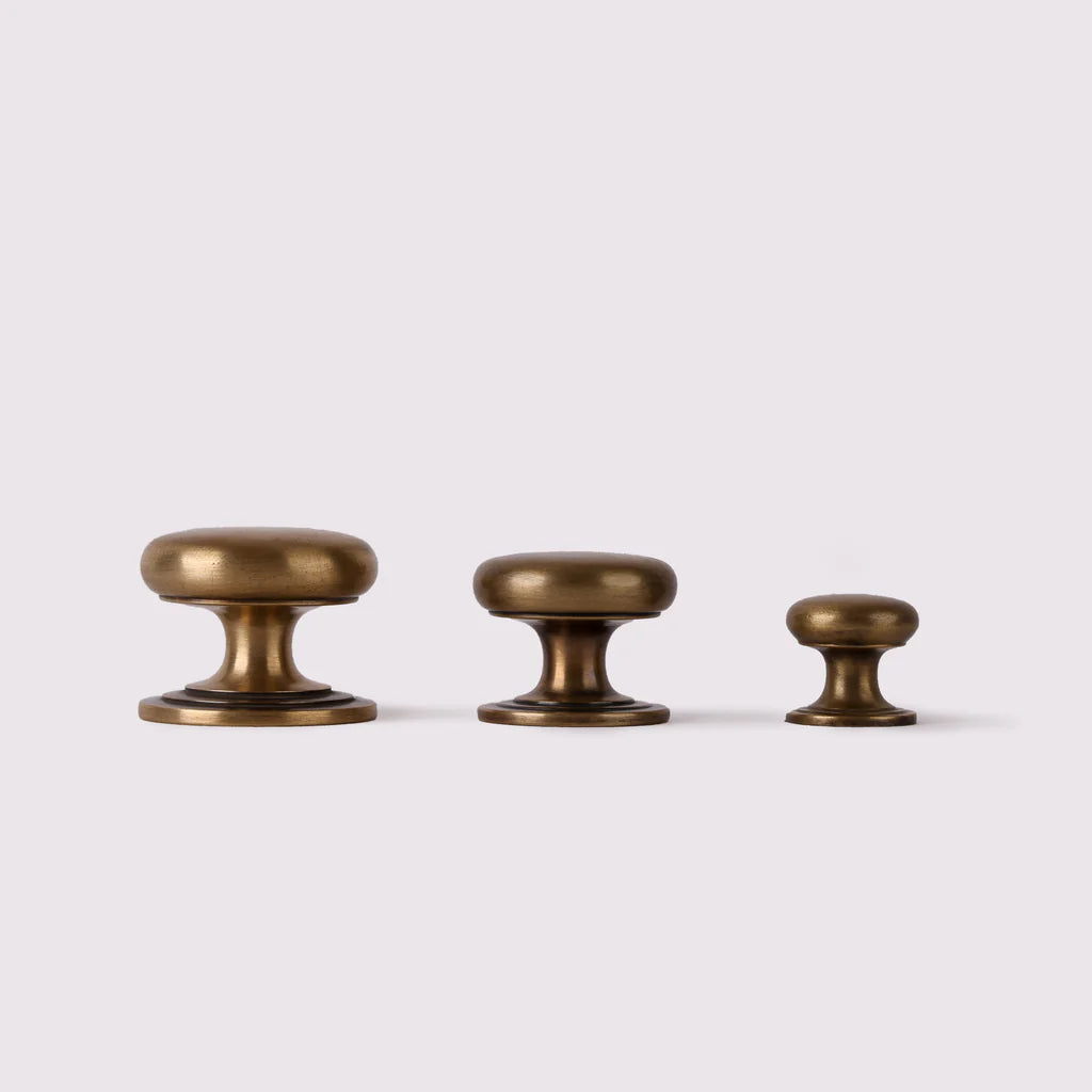 Kew Knob - Acid Washed Brass by Hepburn
