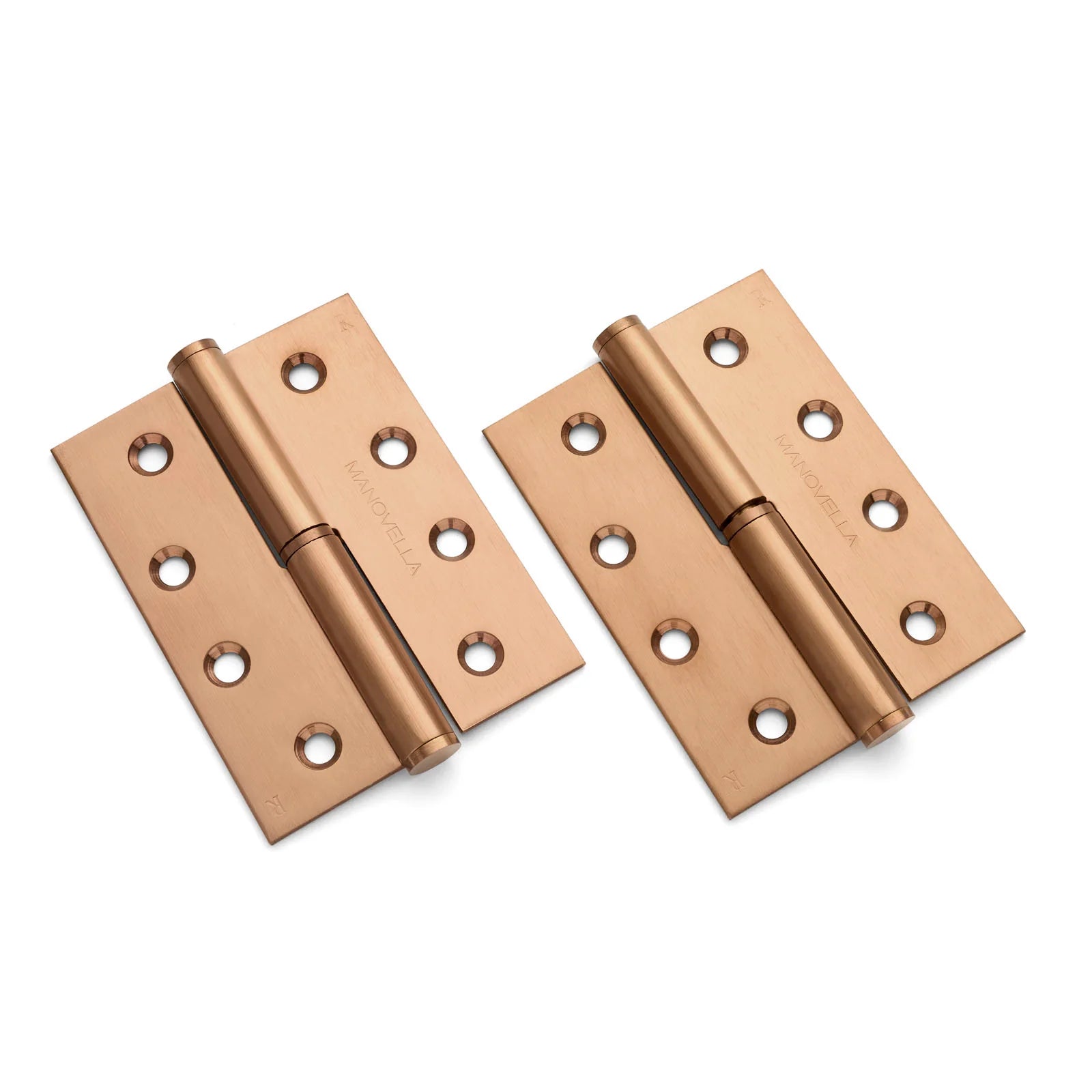 Brushed Copper Lift Off Right Hand Hinge (Pair) 100mm x 75mm - Manovella