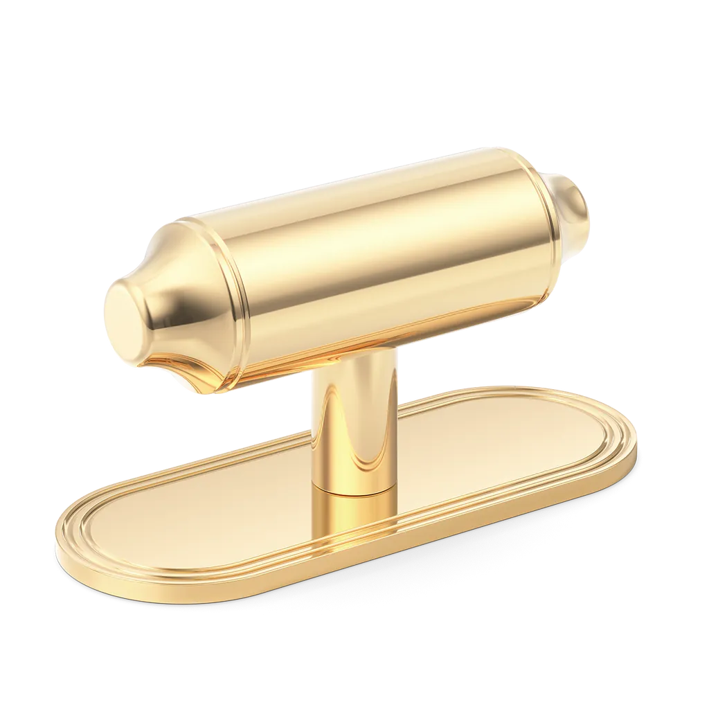 Barwick Plain T-bar Handle with Backplate By Armac Martin