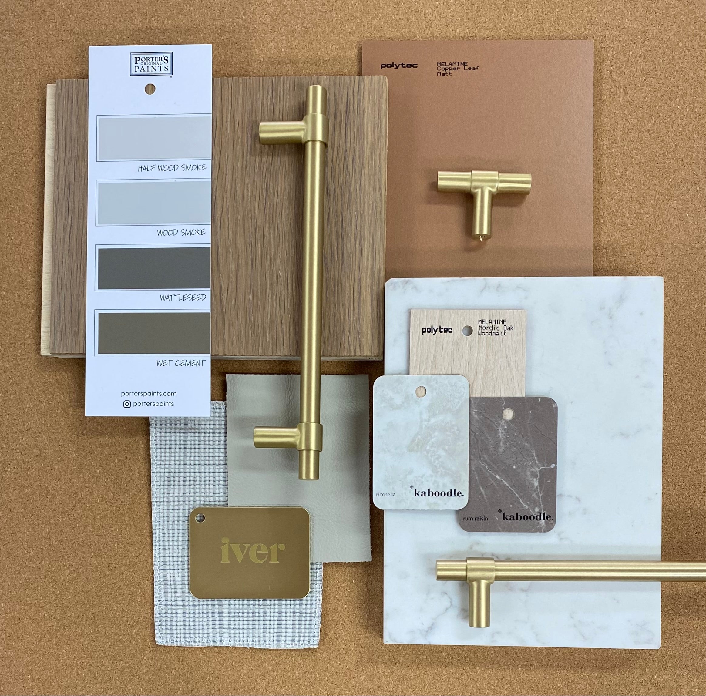 IVER Helsinki Solid Brass Cabinet Pull – Multiple Finishes Available