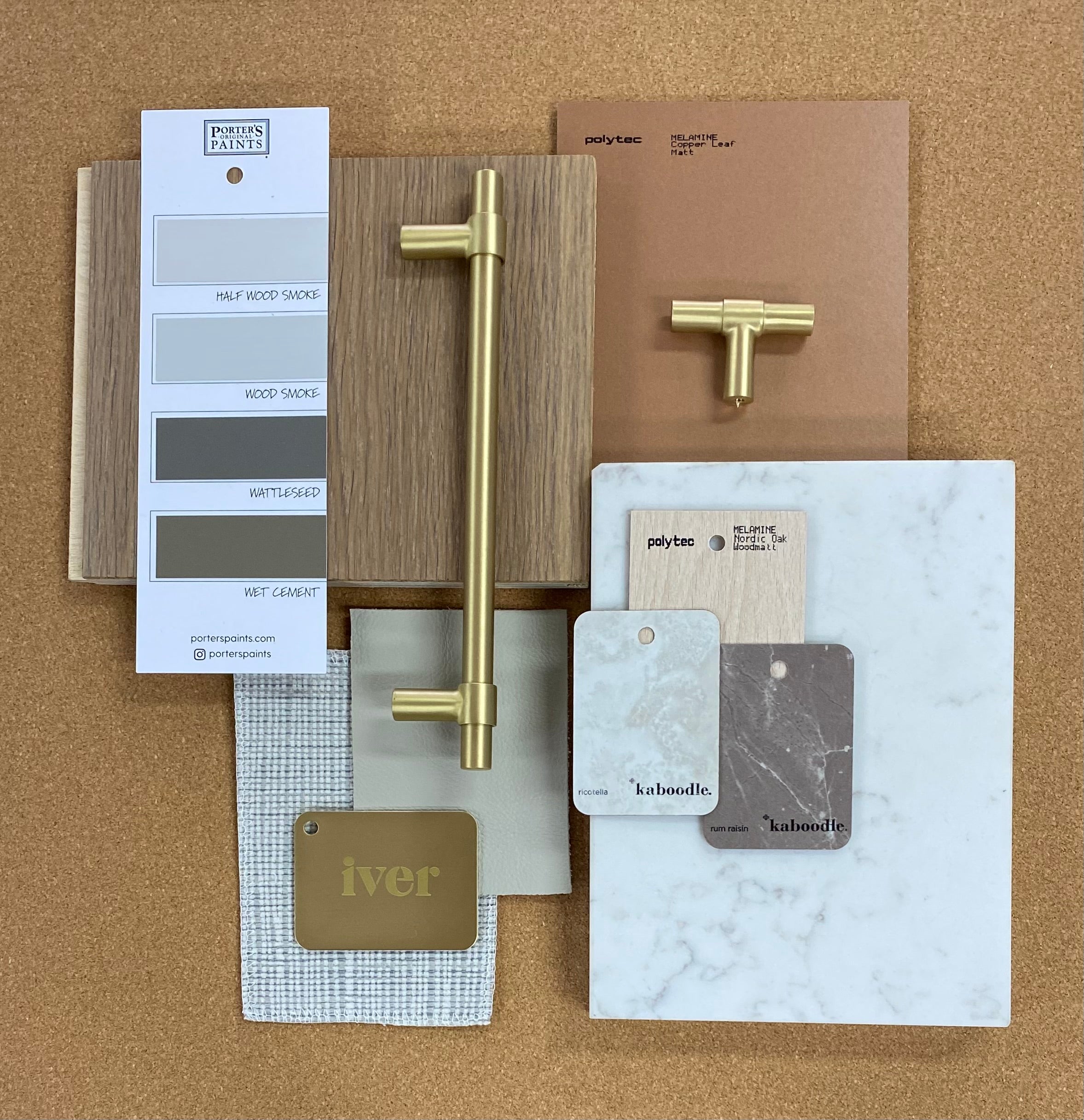 IVER Helsinki Solid Brass Cabinet Pull – Multiple Finishes Available
