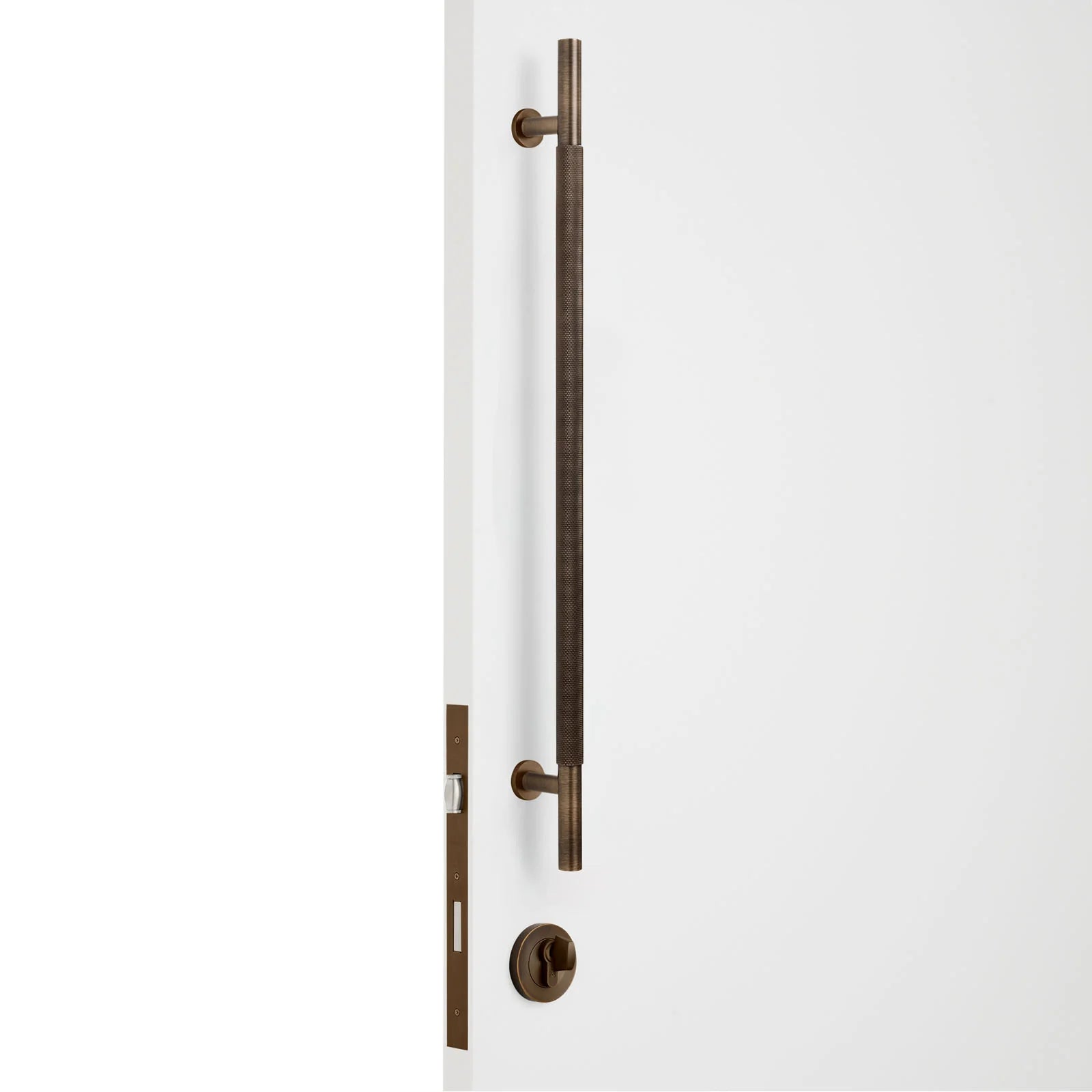 Aged Brass Roller Lock Kit - Charmian Pull - Manovella