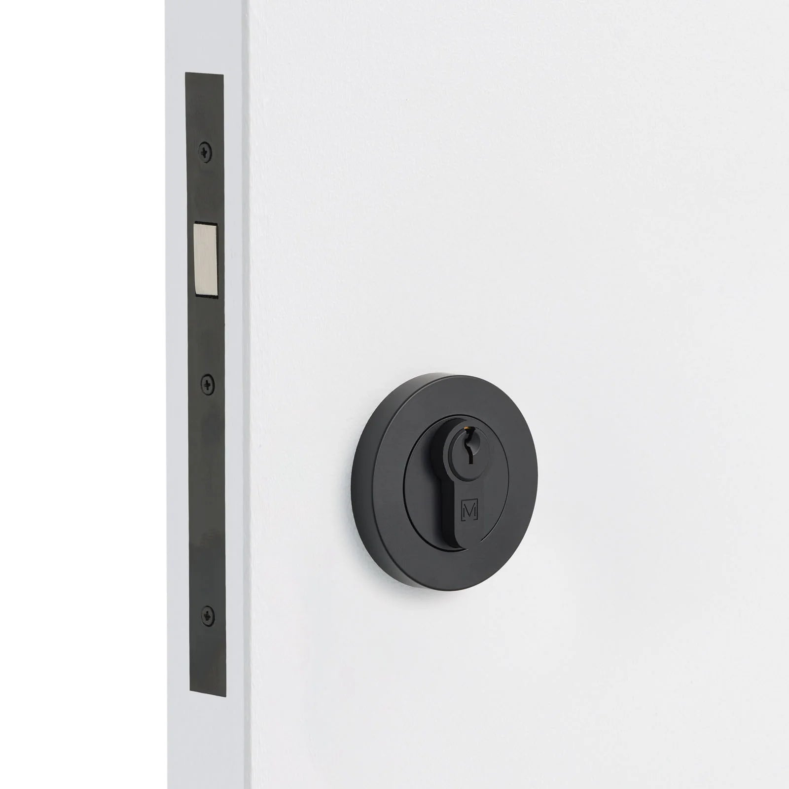 Matte Black Sliding Door Lock Kit - Manovella