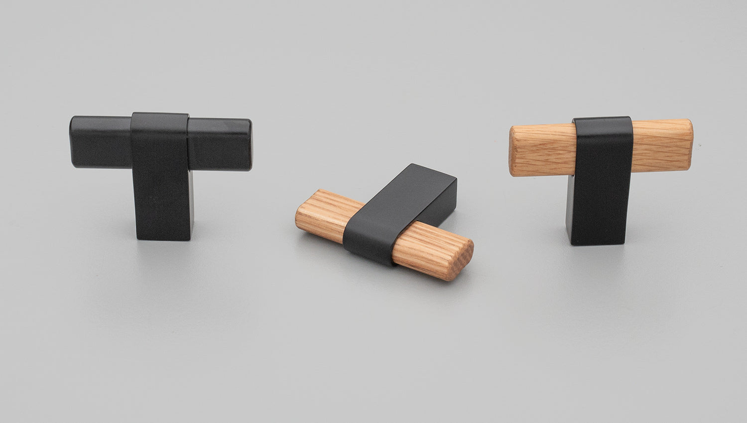 Kethy L7816 Timber Cabinet Knob – Oak / Black Oak