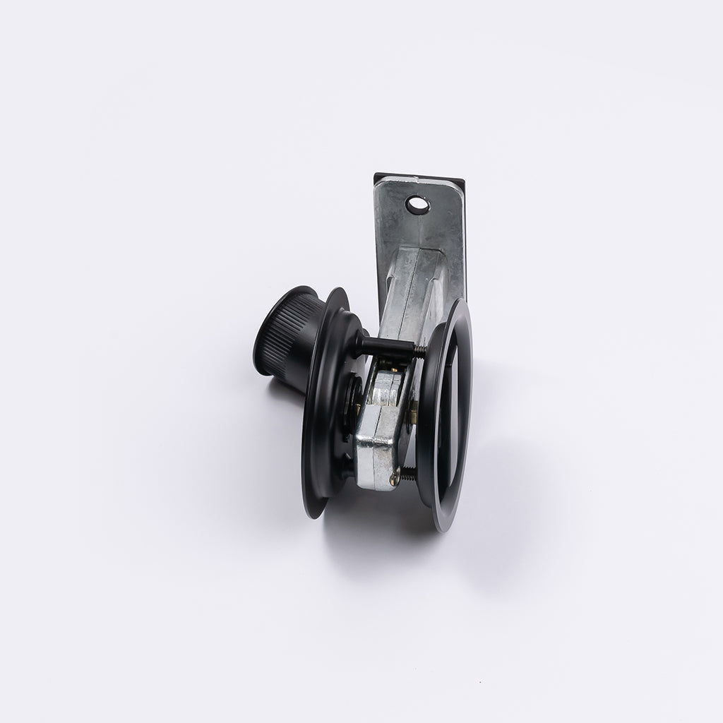 Matt Black Round Sliding Cavity Privacy Lock - Manovella