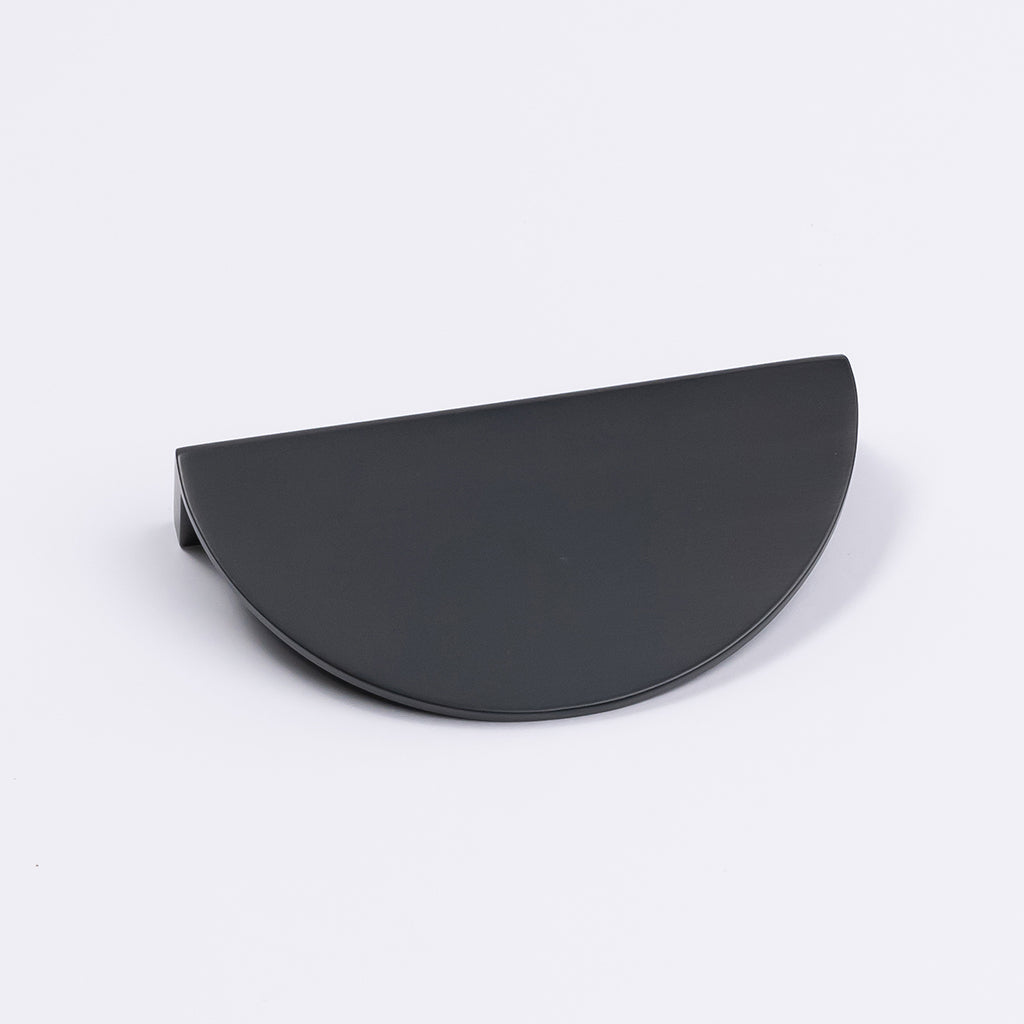 Matt Black Half Moon Cabinet Pull - Iris - Manovella